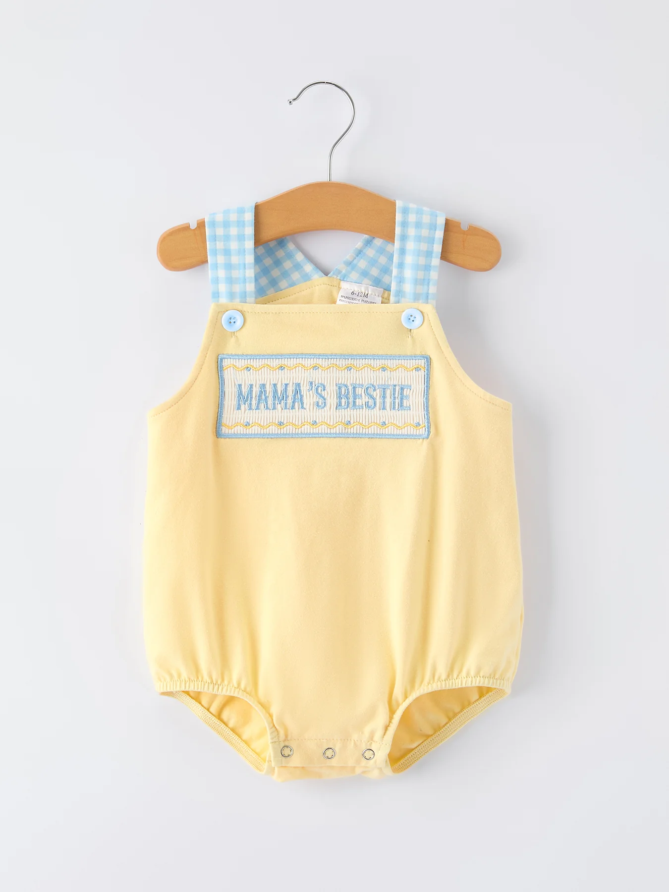 PREORDER "MAMA'S BESTIE " Embroidered Baby Boy Romper