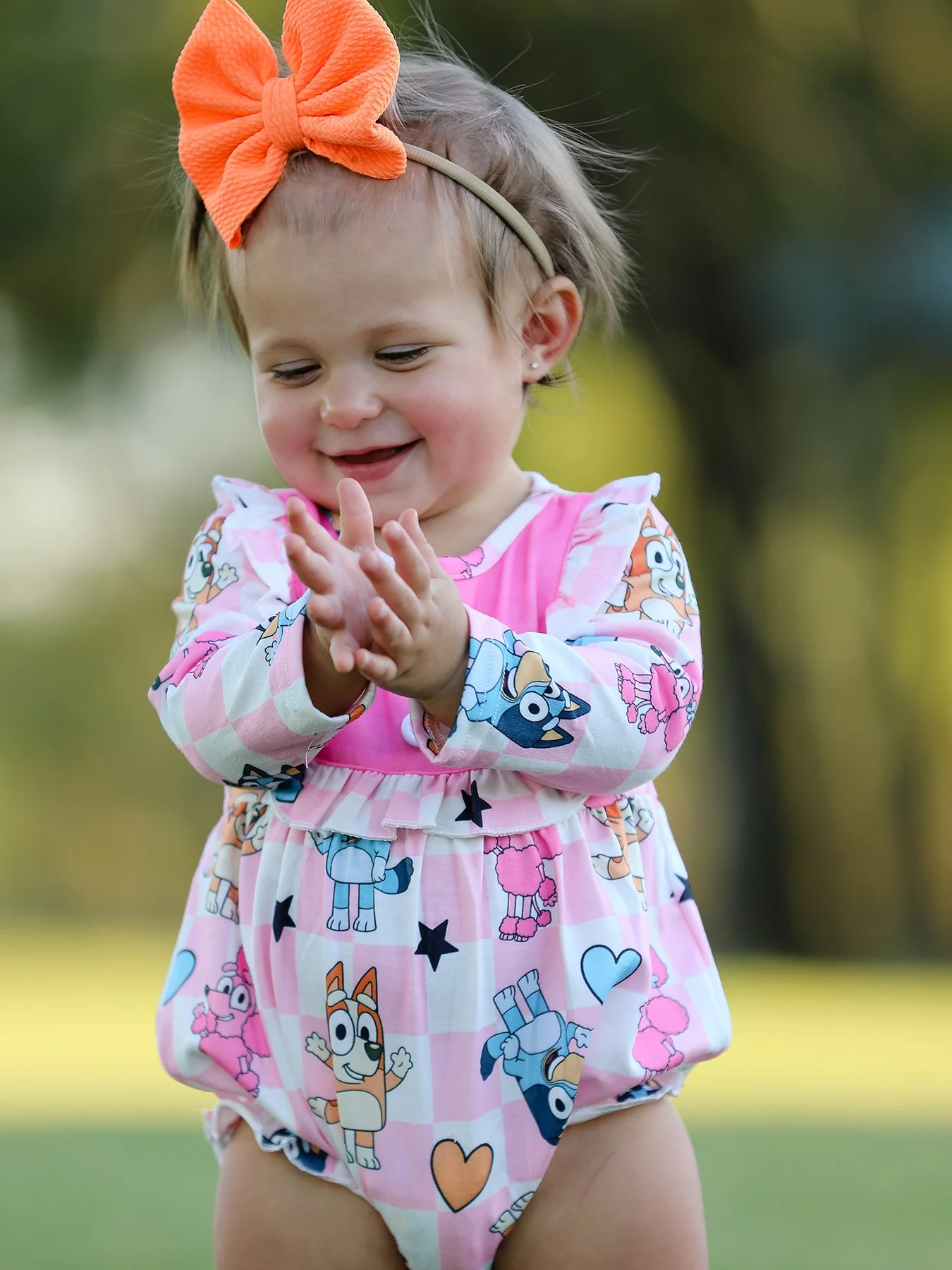 Baby Girls Cartoon Print Romper - Image 3