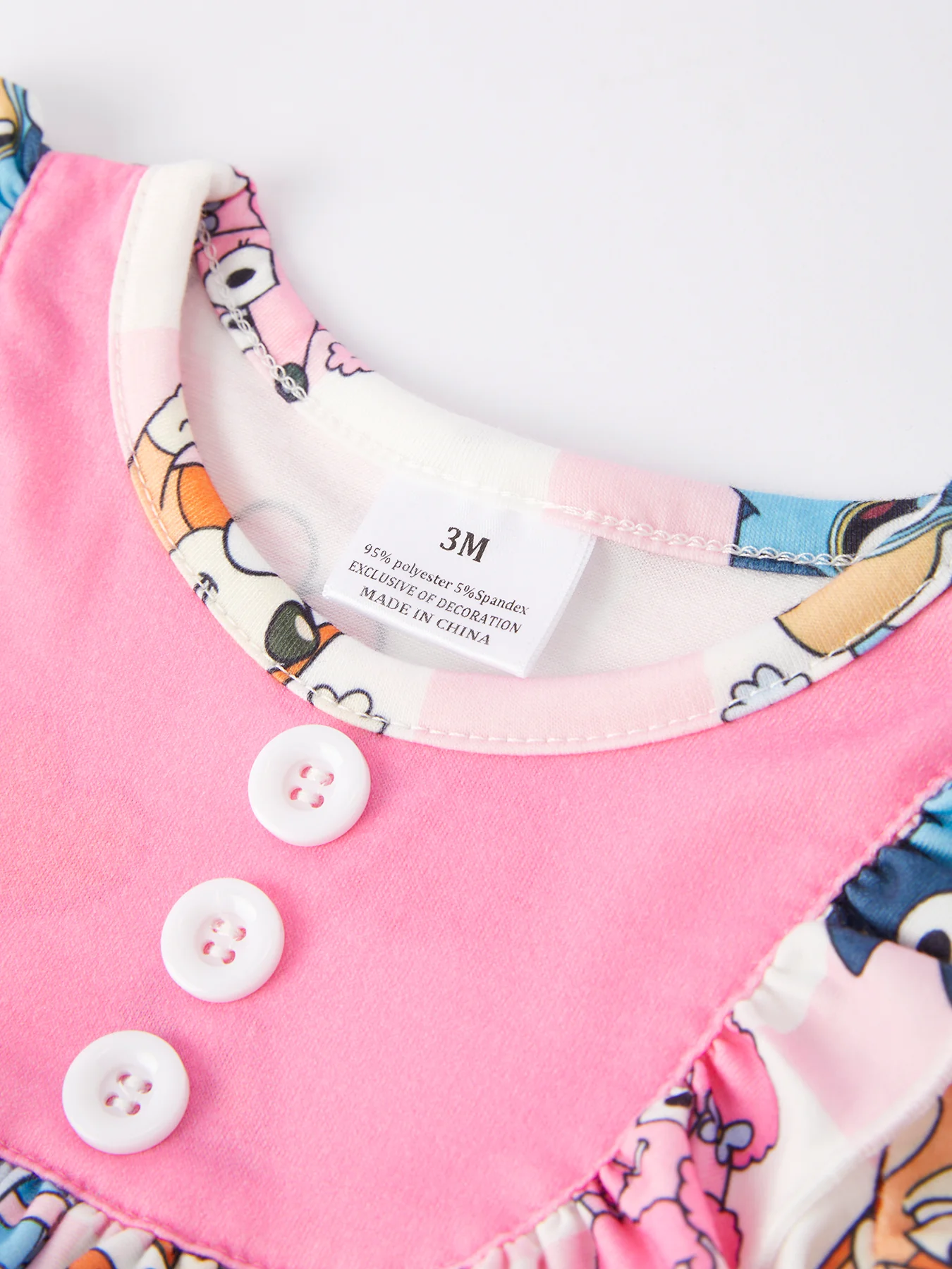 Baby Girls Cartoon Print Romper - Image 6