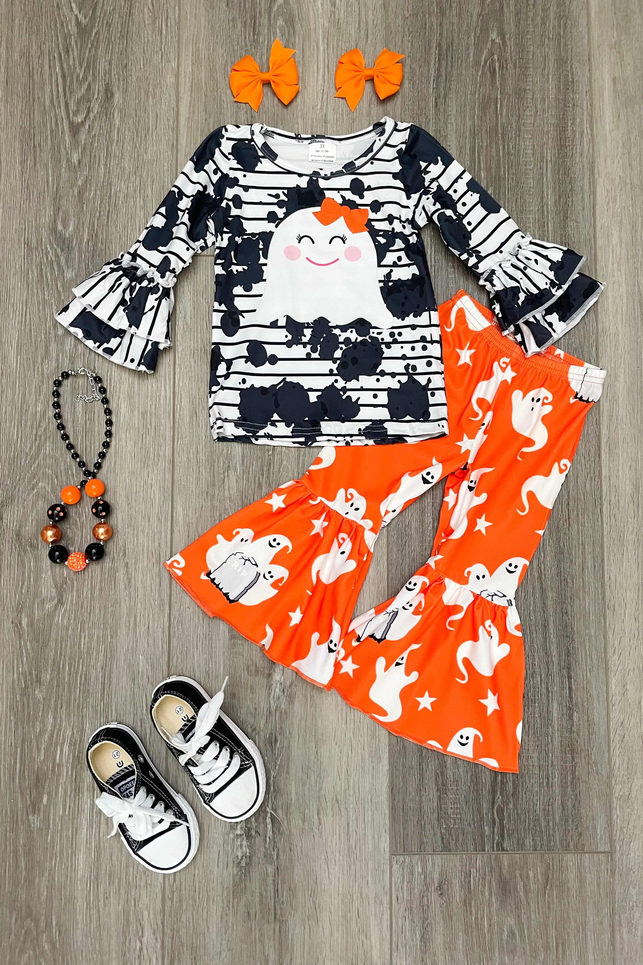 Black/Orange Ghost Bells Set