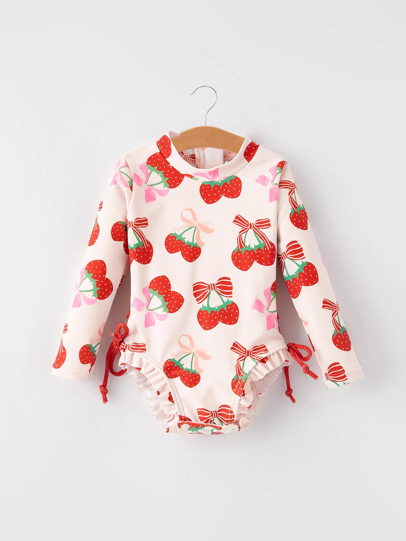 Strawberry Cherry Girls One-piece Swimsuit