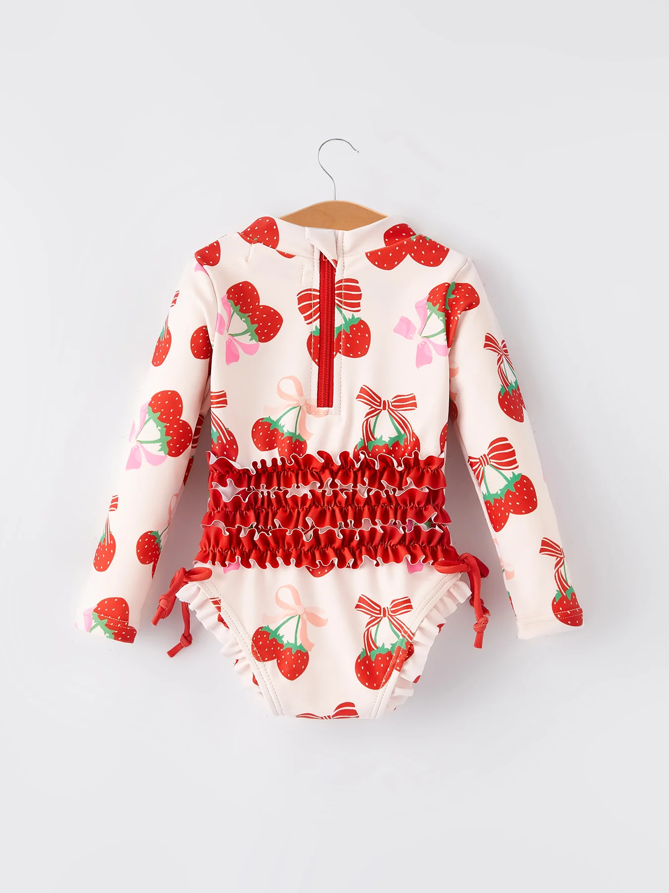 Strawberry Cherry Girls One-piece Swimsuit - Image 2