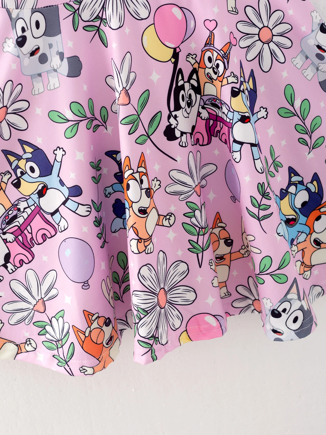 Cartoon Girls Milk Silk Dress - Image 4