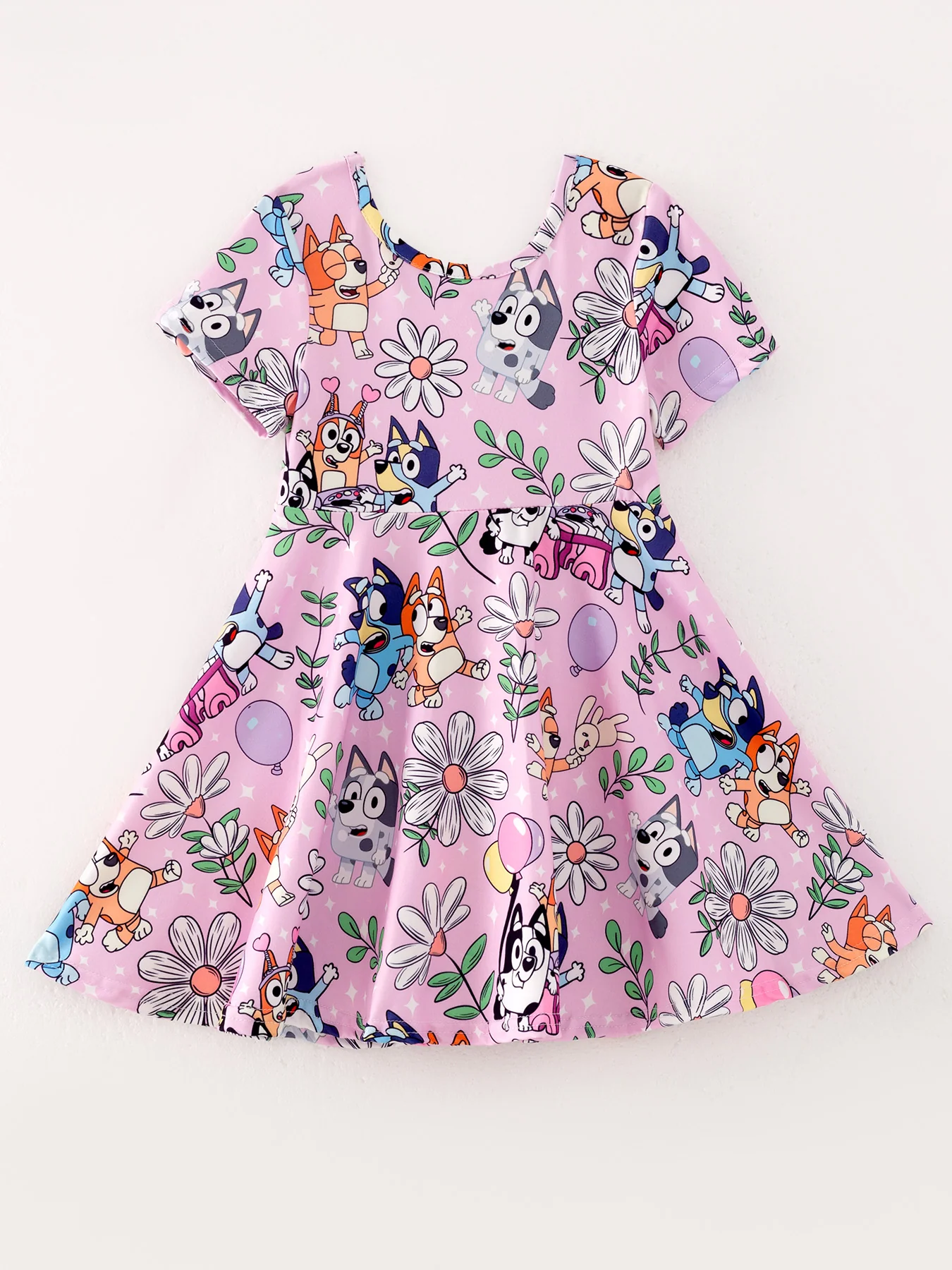 Cartoon Girls Milk Silk Dress - Image 5