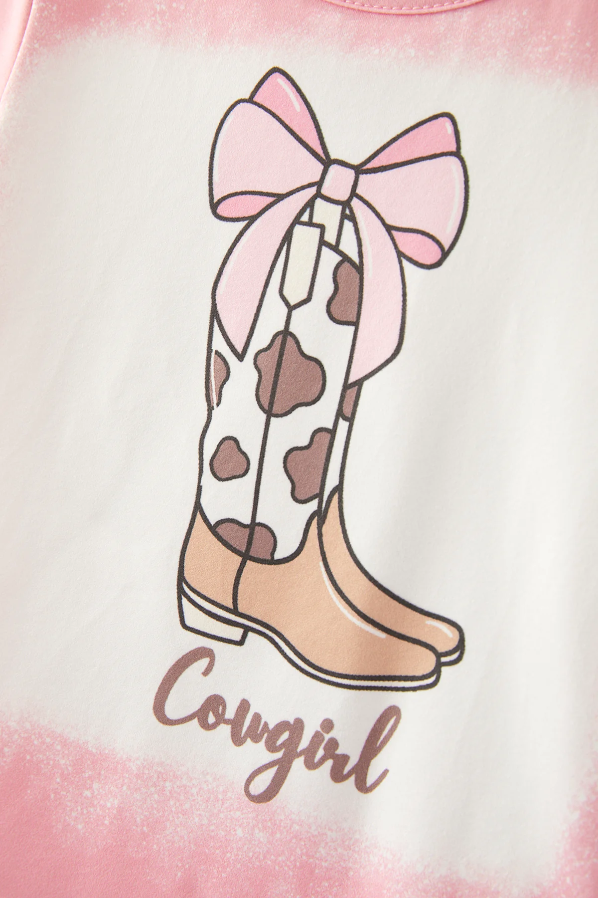 Boots Print Girls Outfit Set - Image 3