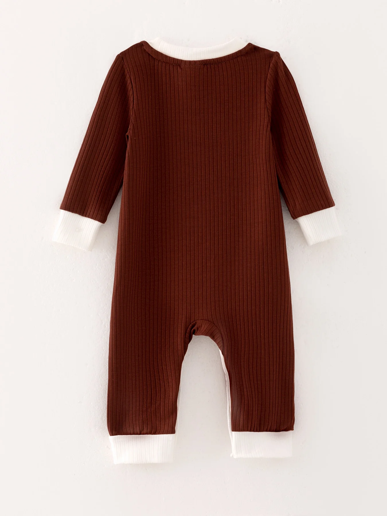 Boys Of 4 Pcs In One Package Solid Color Romper - Image 4