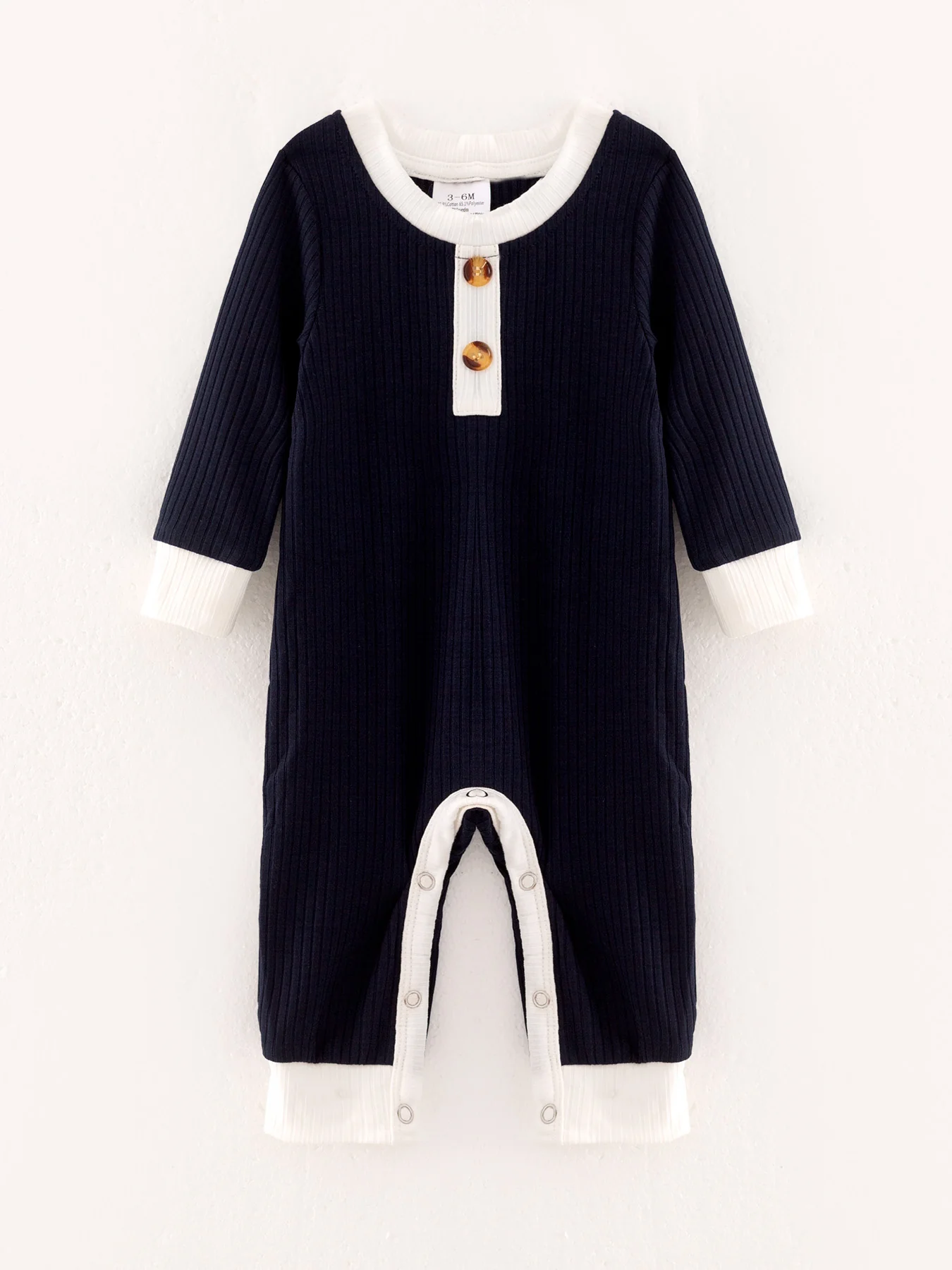 Boys Of 4 Pcs In One Package Solid Color Romper - Image 9