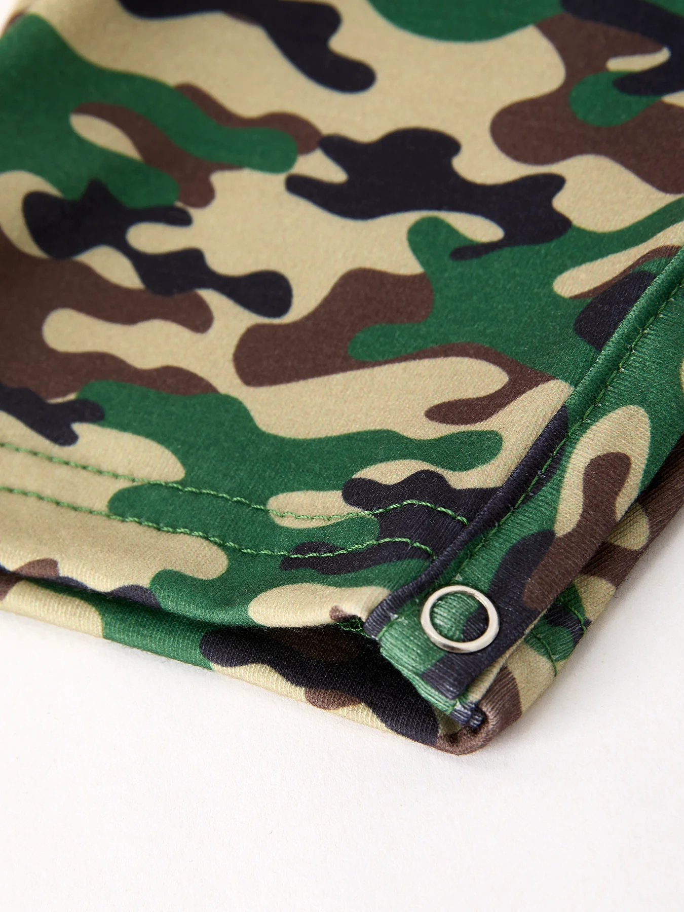 Camouflage Duck Smocking Embroidery Baby Boy Romper - Image 10