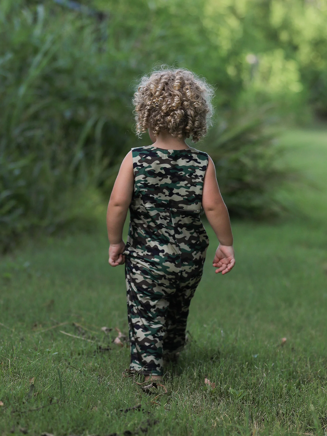 Camouflage Duck Smocking Embroidery Baby Boy Romper - Image 5
