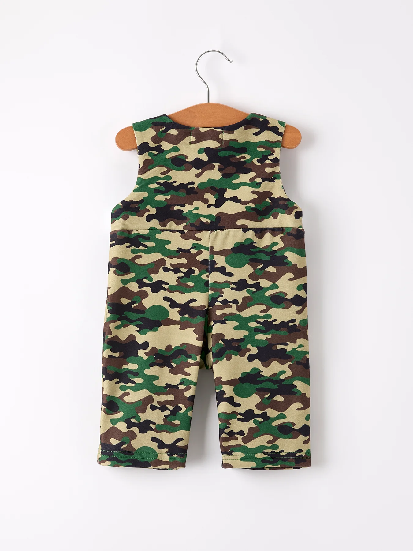 Camouflage Duck Smocking Embroidery Baby Boy Romper - Image 7