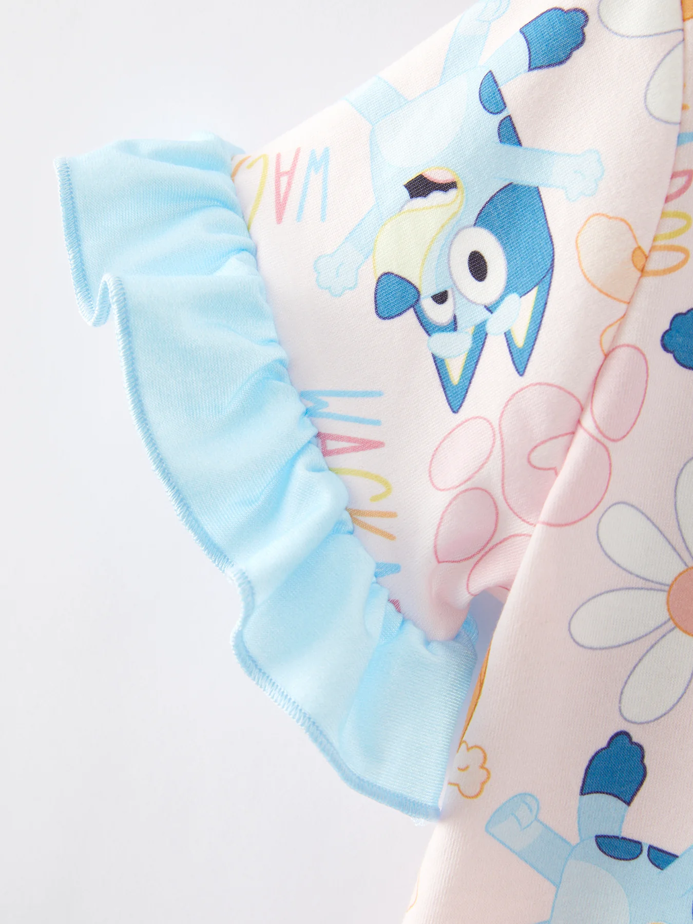 Cartoon Girls Print Pajama Outfit Set - Image 4