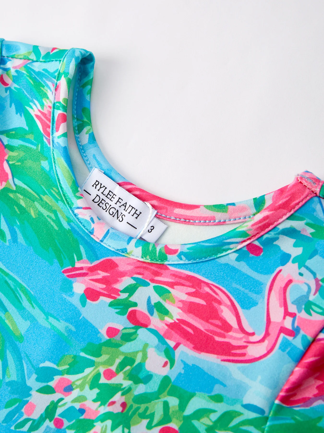 Summer Passion Flamingo Girls Dress - Image 3