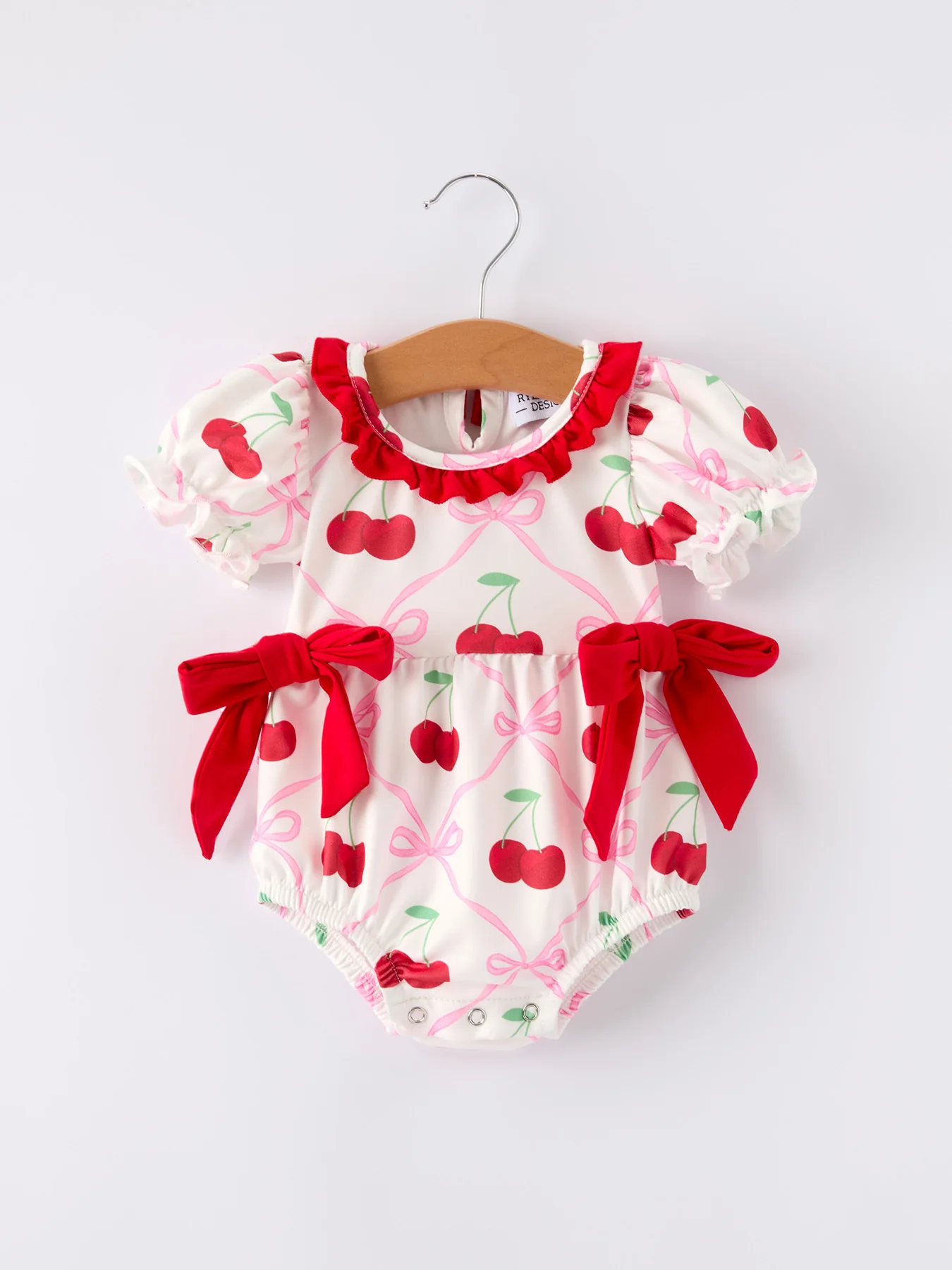 Cherry Bow Girls' Romper - Image 6