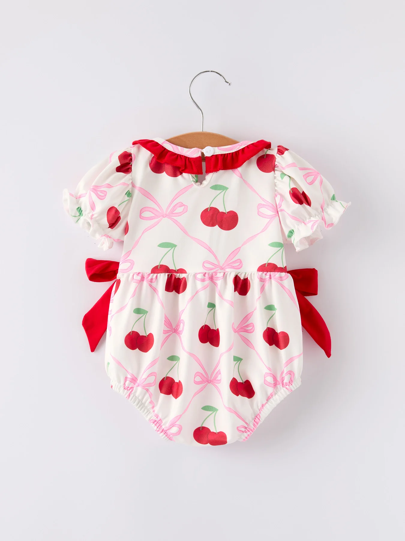 Cherry Bow Girls' Romper - Image 7