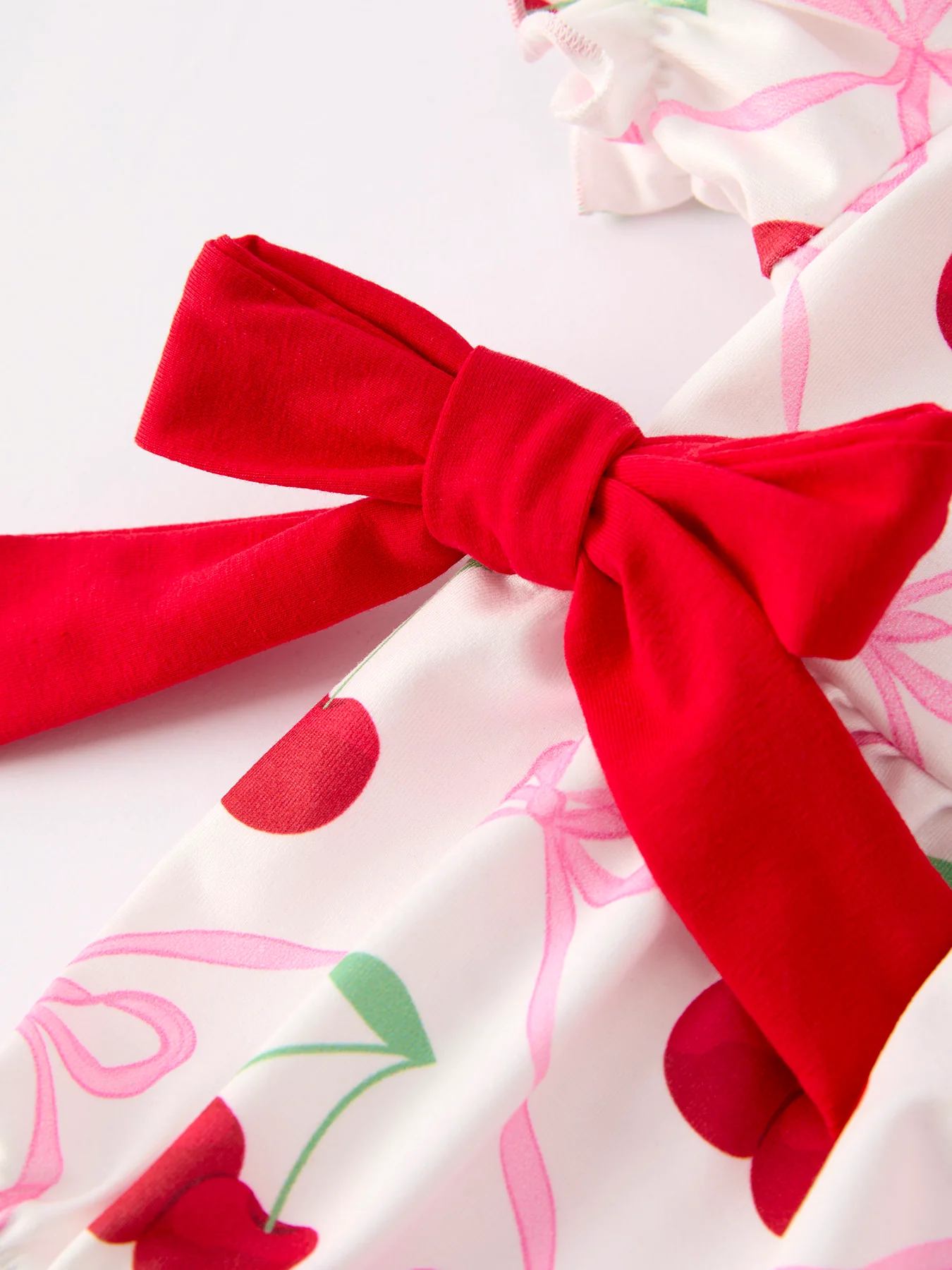 Cherry Bow Girls' Romper - Image 9
