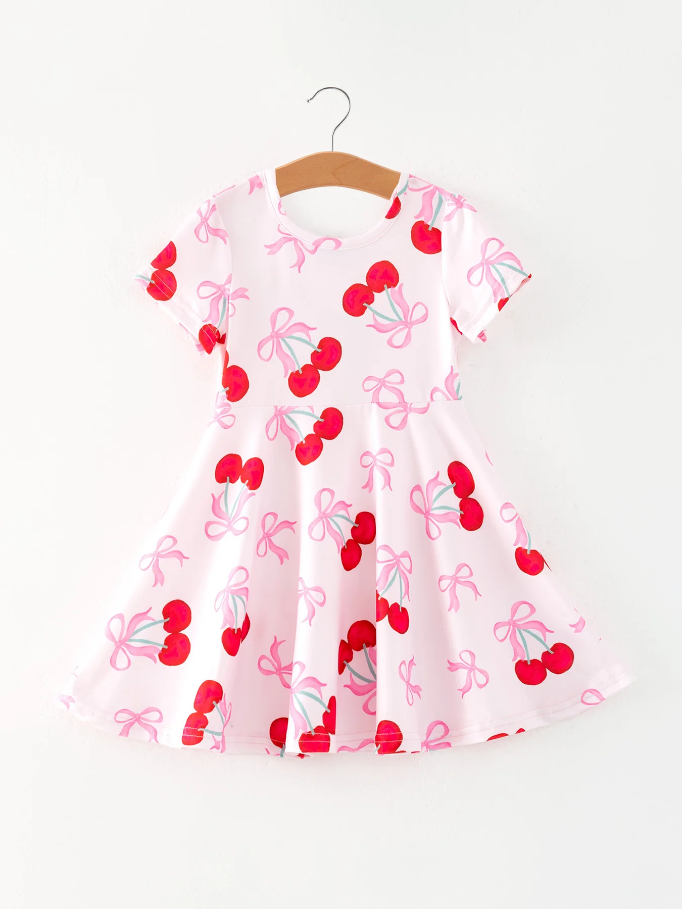 Cherry Pattern Vibrant Girls Dress - Image 7