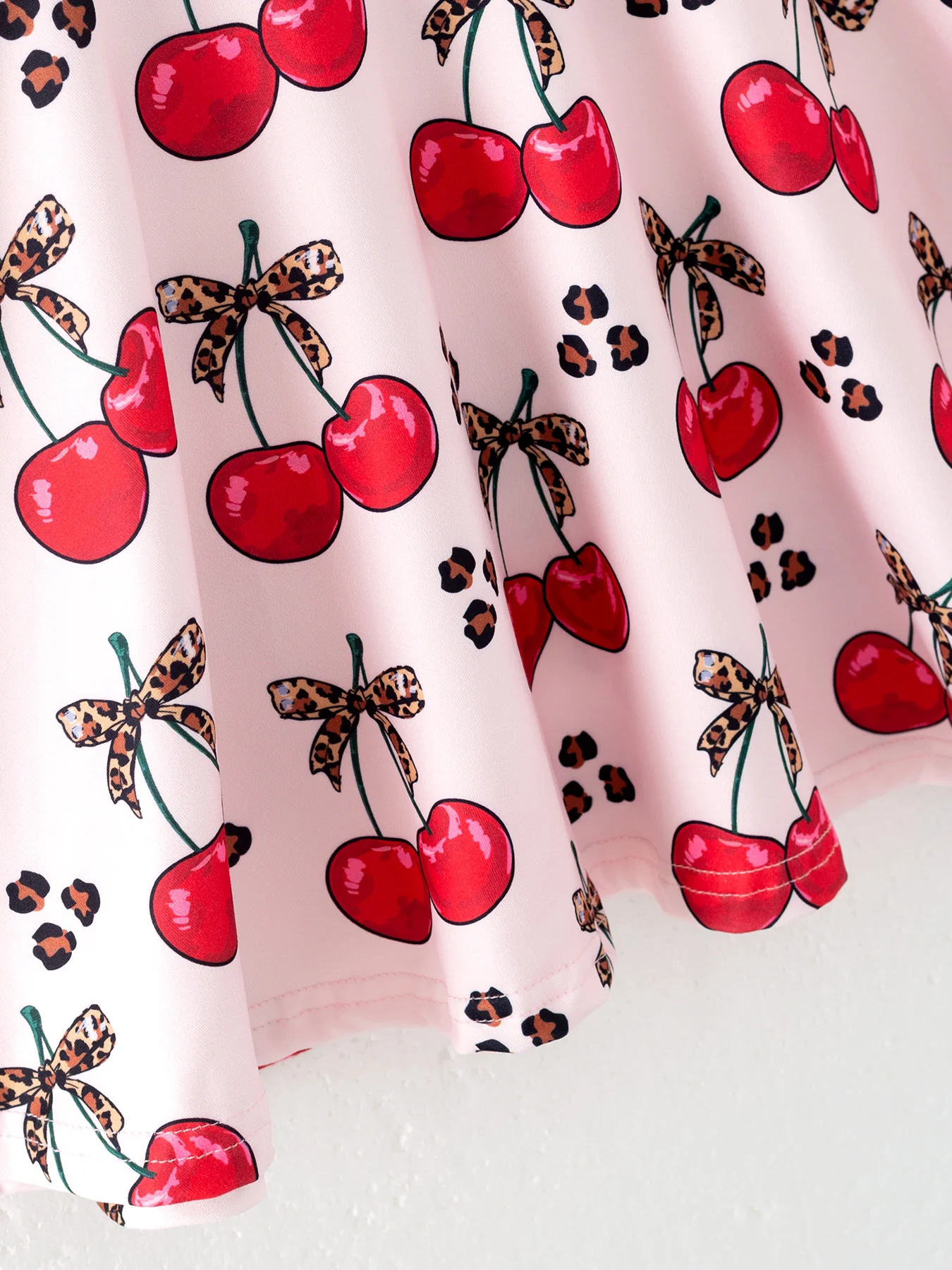 Cherry Milk Silk Girls Dress - Image 9