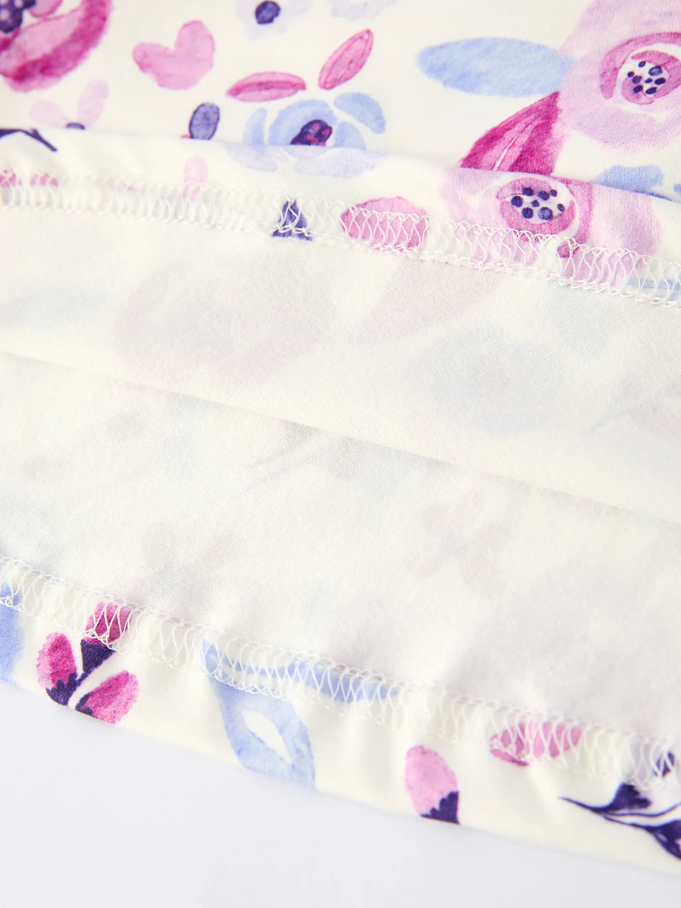 Spring and Autumn Purple Floral Baby Girl Dress with Long Sleeves - Image 5