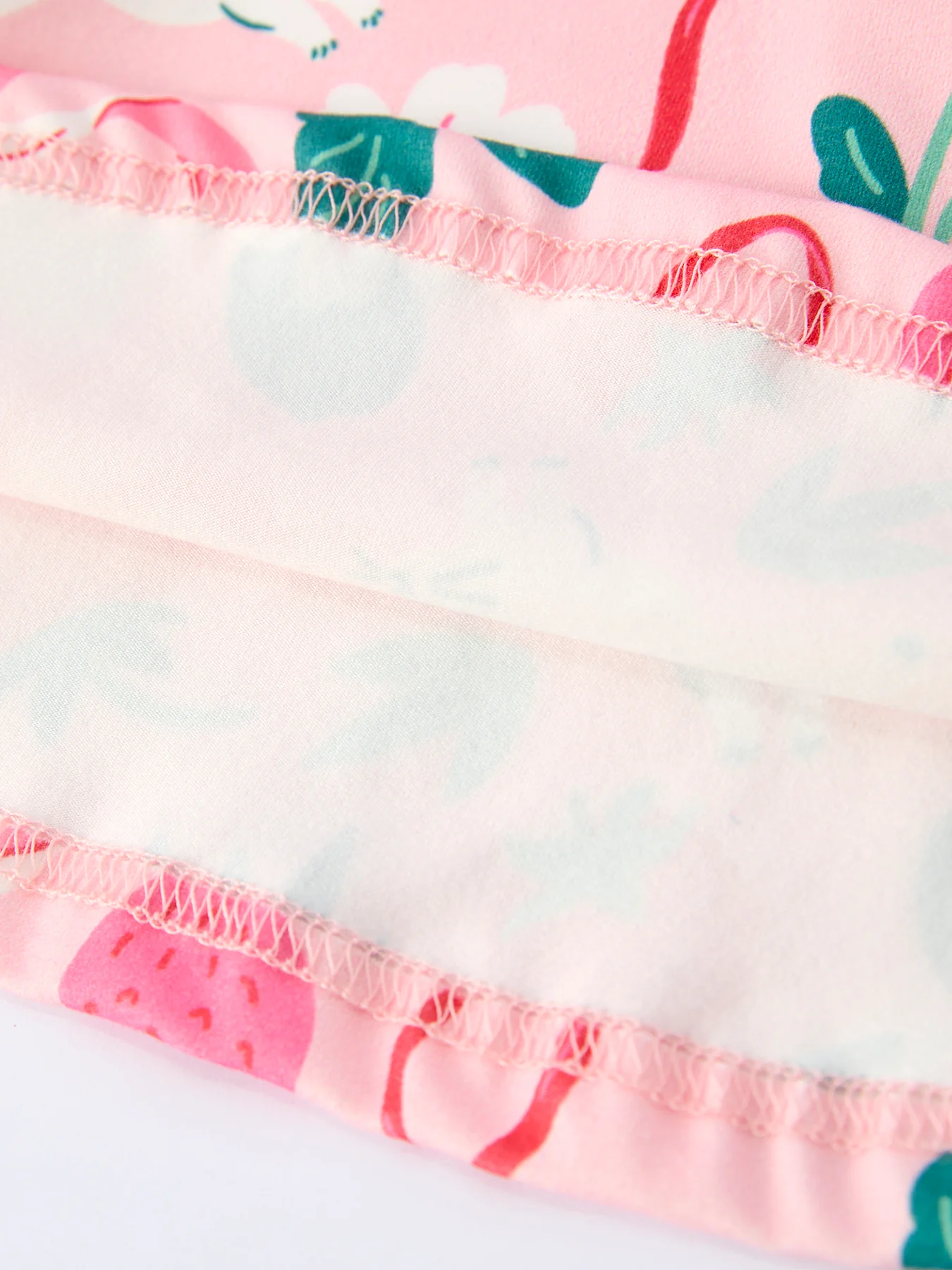 Easter Strawberry Bunny Bow Print Girls' Dress - Image 5