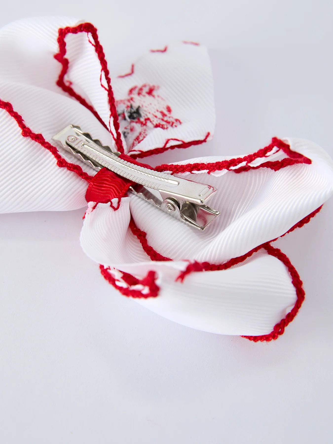 Crab Embroidered Girls Hairpin 4 Inches - Image 6