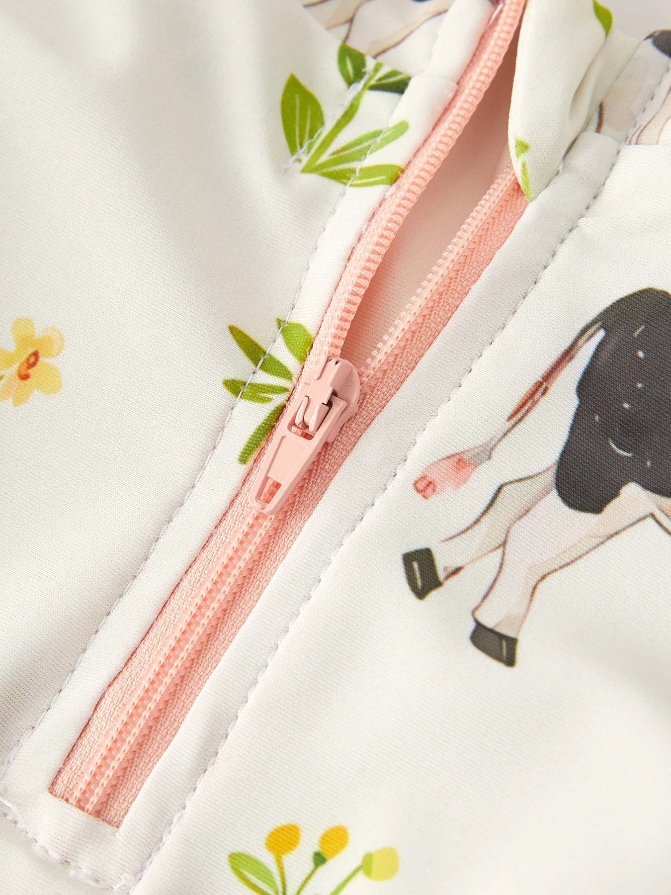 "Cow" Floral Girls' Swimsuit - Image 5