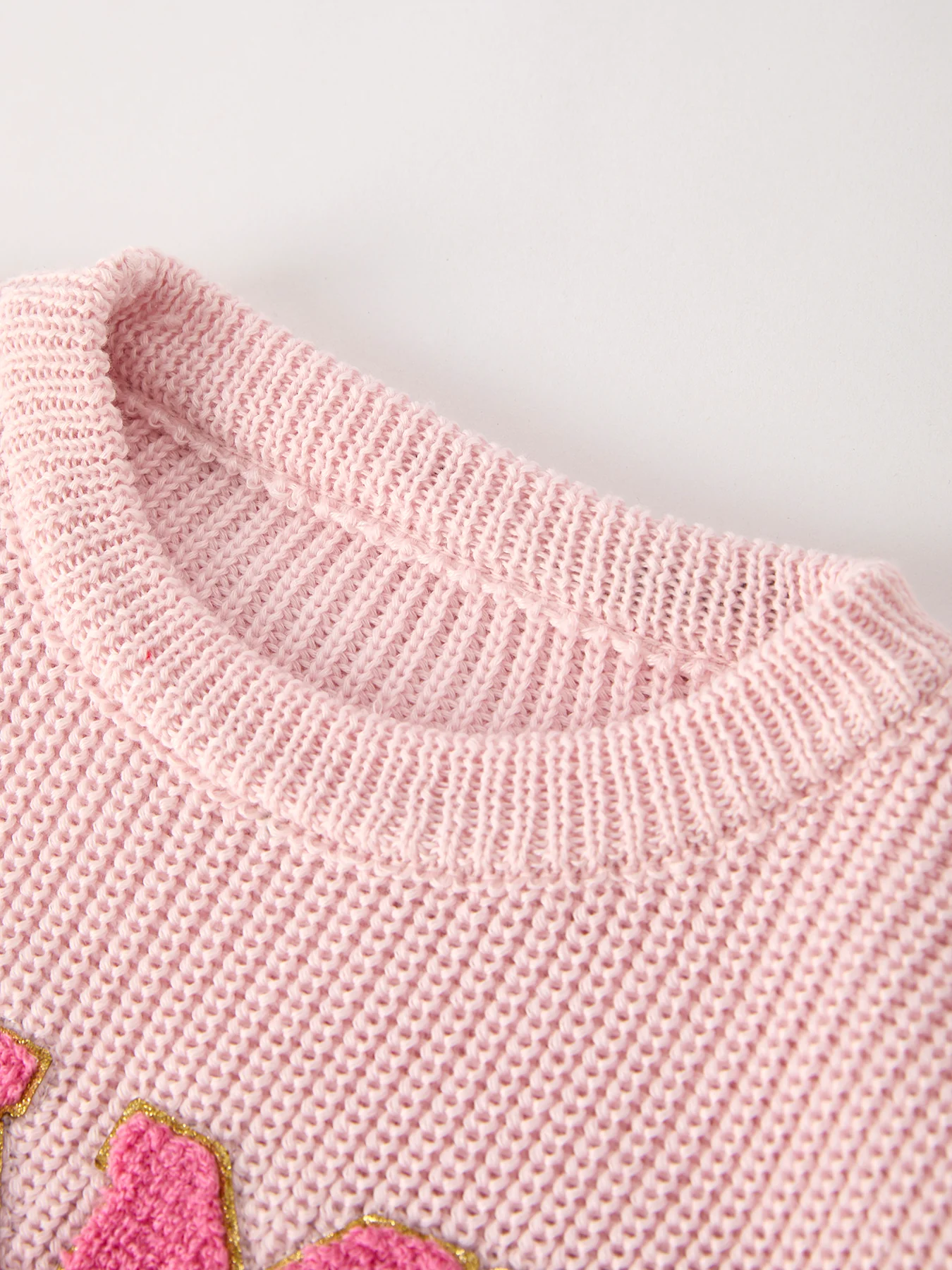 “GAME DAY” Football Light Pink Pullover Sweater - Image 3
