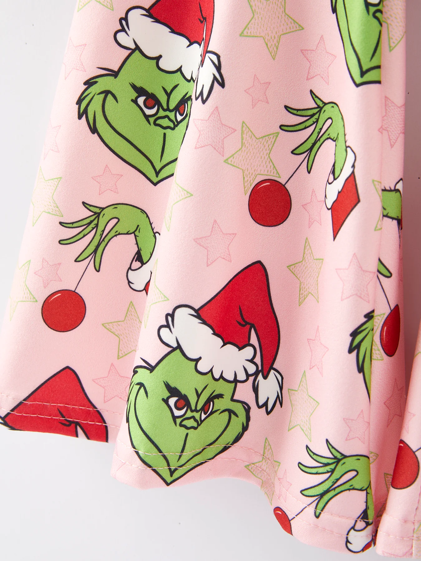 Girls Cartoon Print Red Outfit Set - Image 3