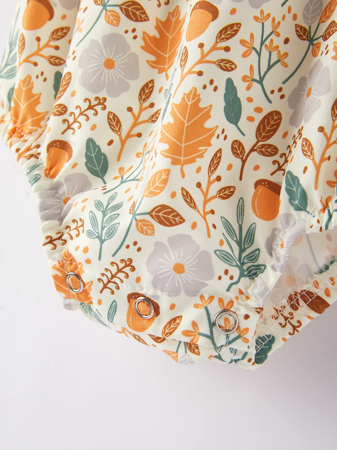 Girls Floral Print Romper - Image 5
