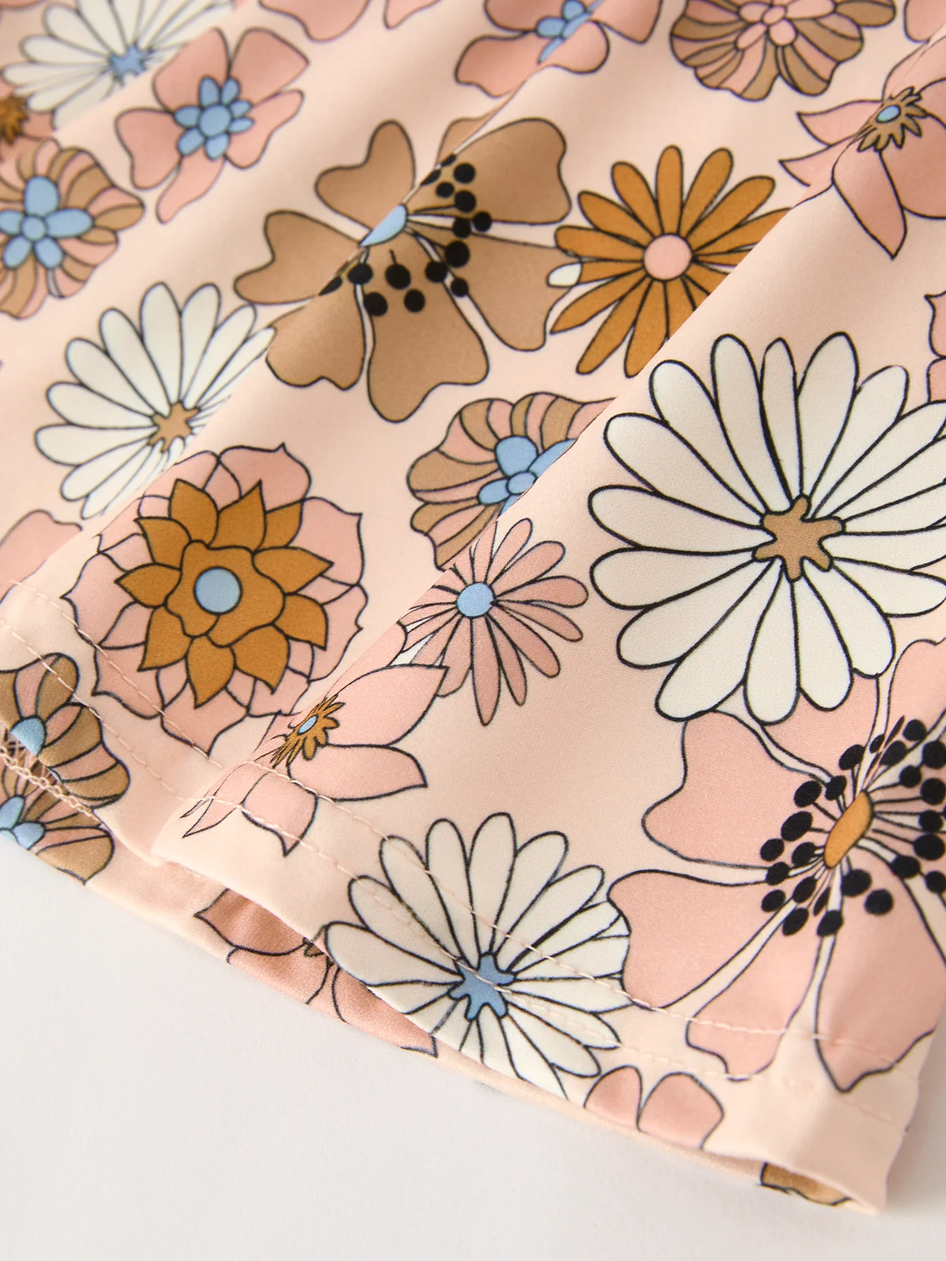 Girls Letter Print Top + Floral Pattern Pants - Image 8