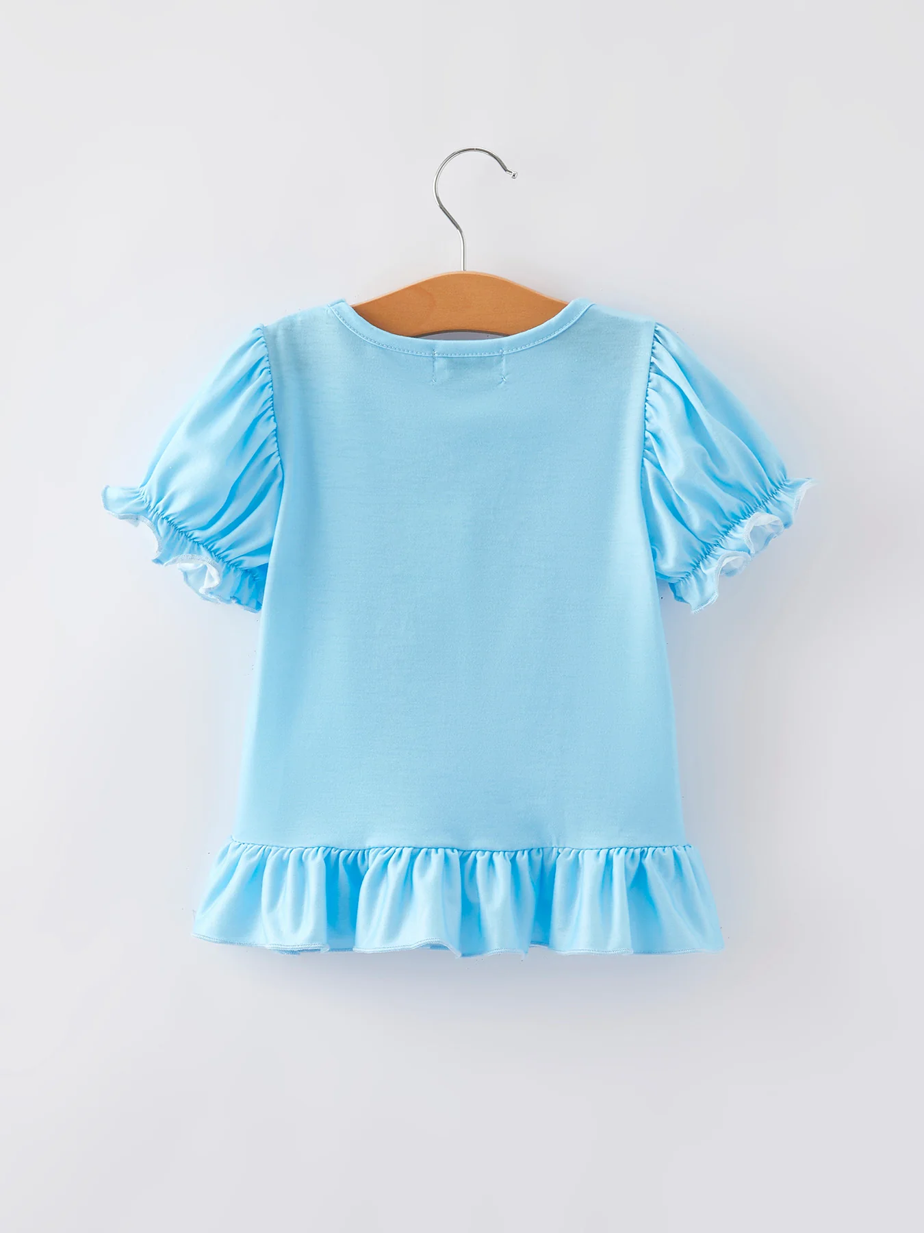 Girls Character Print Blue Outfit Set - Image 4