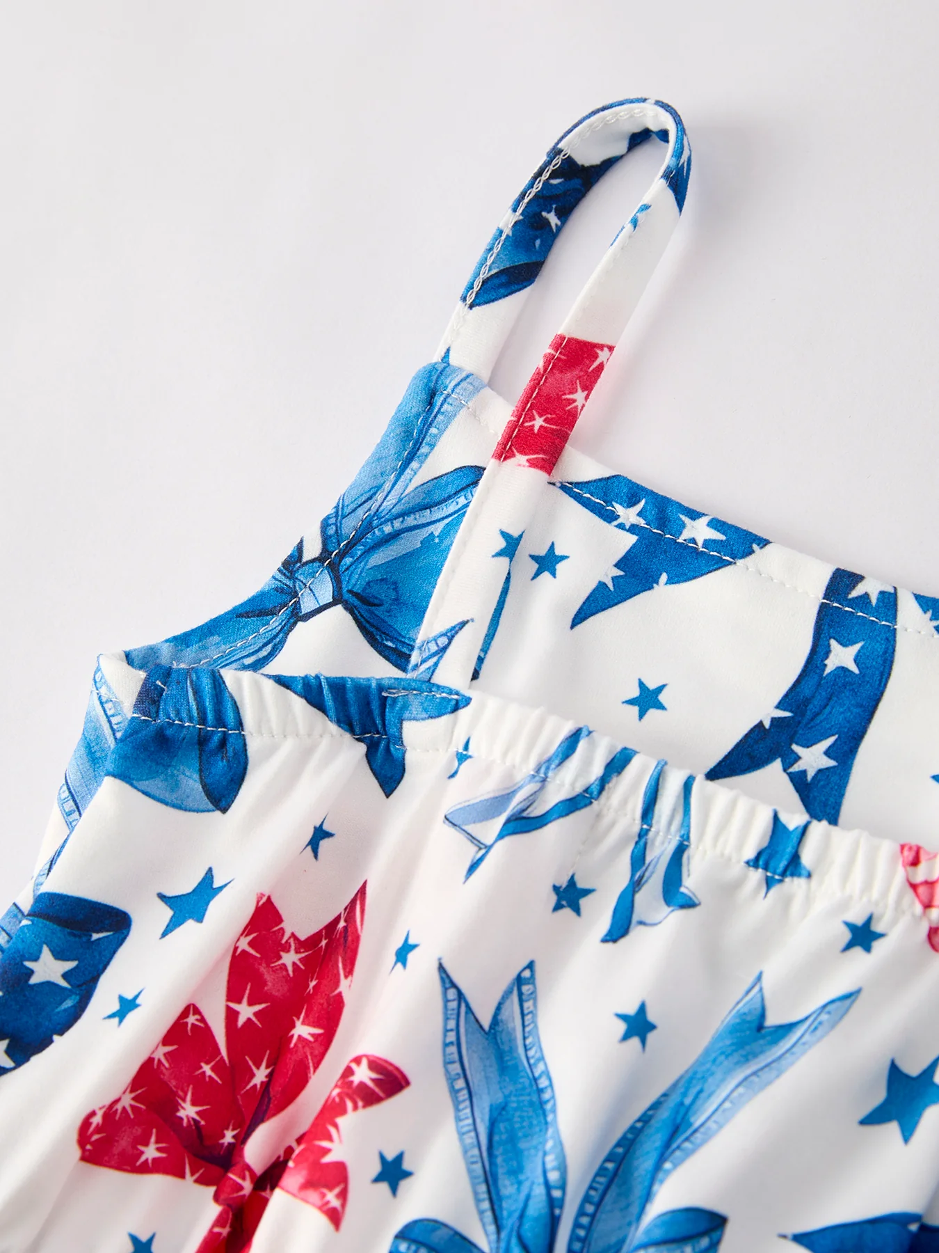 4th of july Bow Print Jumpsuit - Image 4