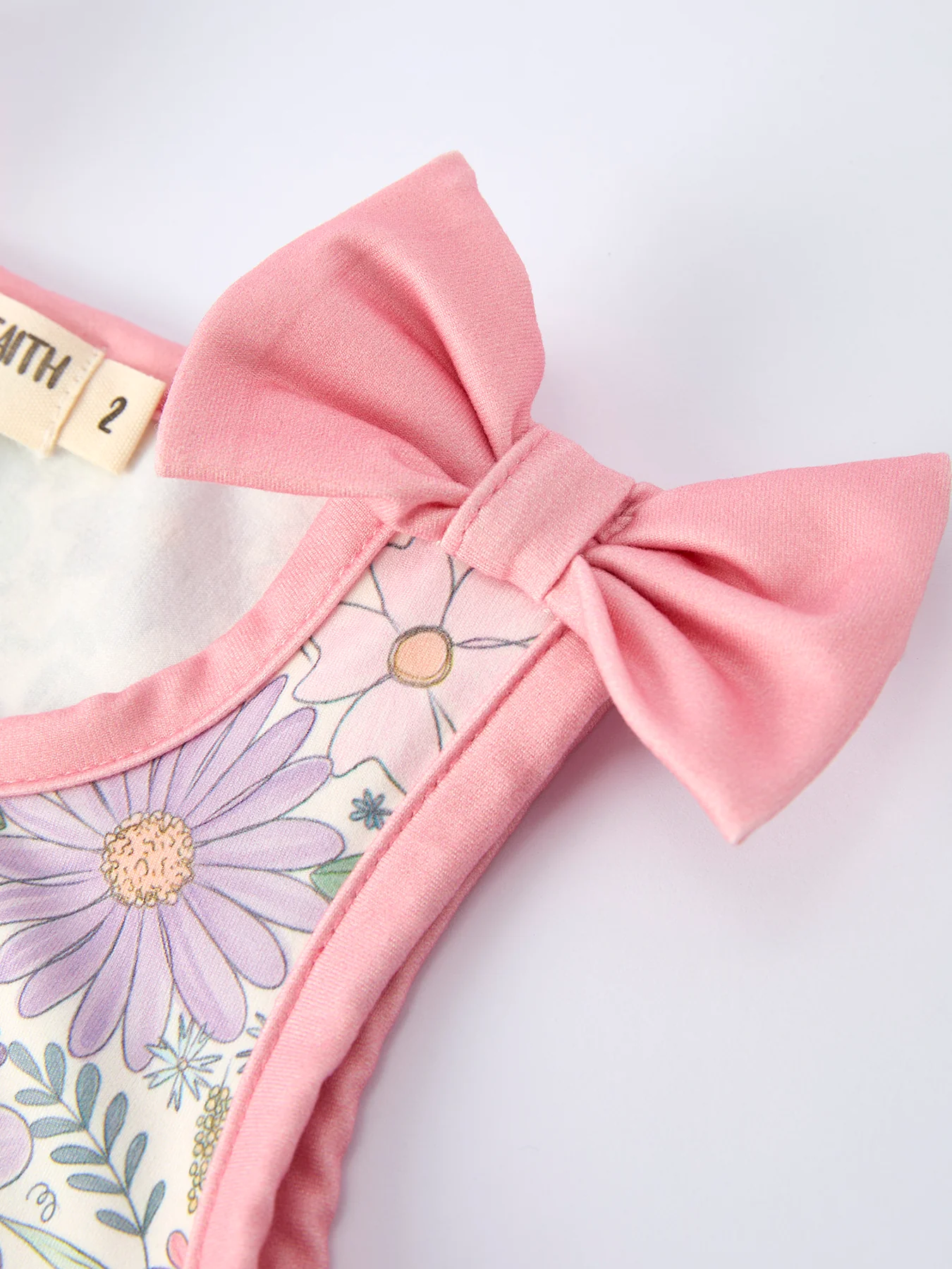Girls Pink Floral Sleeveless Vest Top and Shorts Set - Image 4