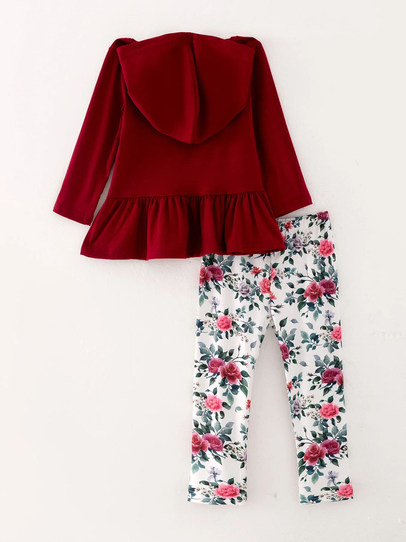 Girls Set Of 2 Pcs In One Package “Wild Child” Print Hooded Sweatshirt Set - Image 6