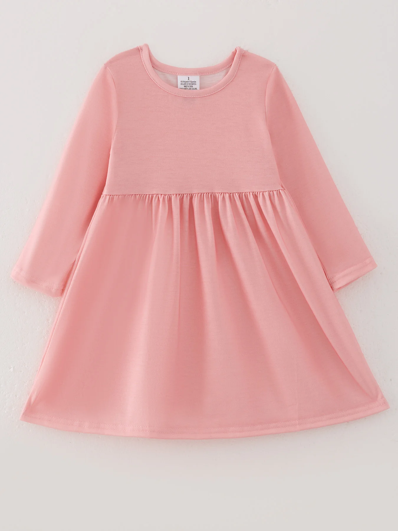 Girls Dress Of 3 Pcs In One Package Fall Print Girls Dress - Image 7