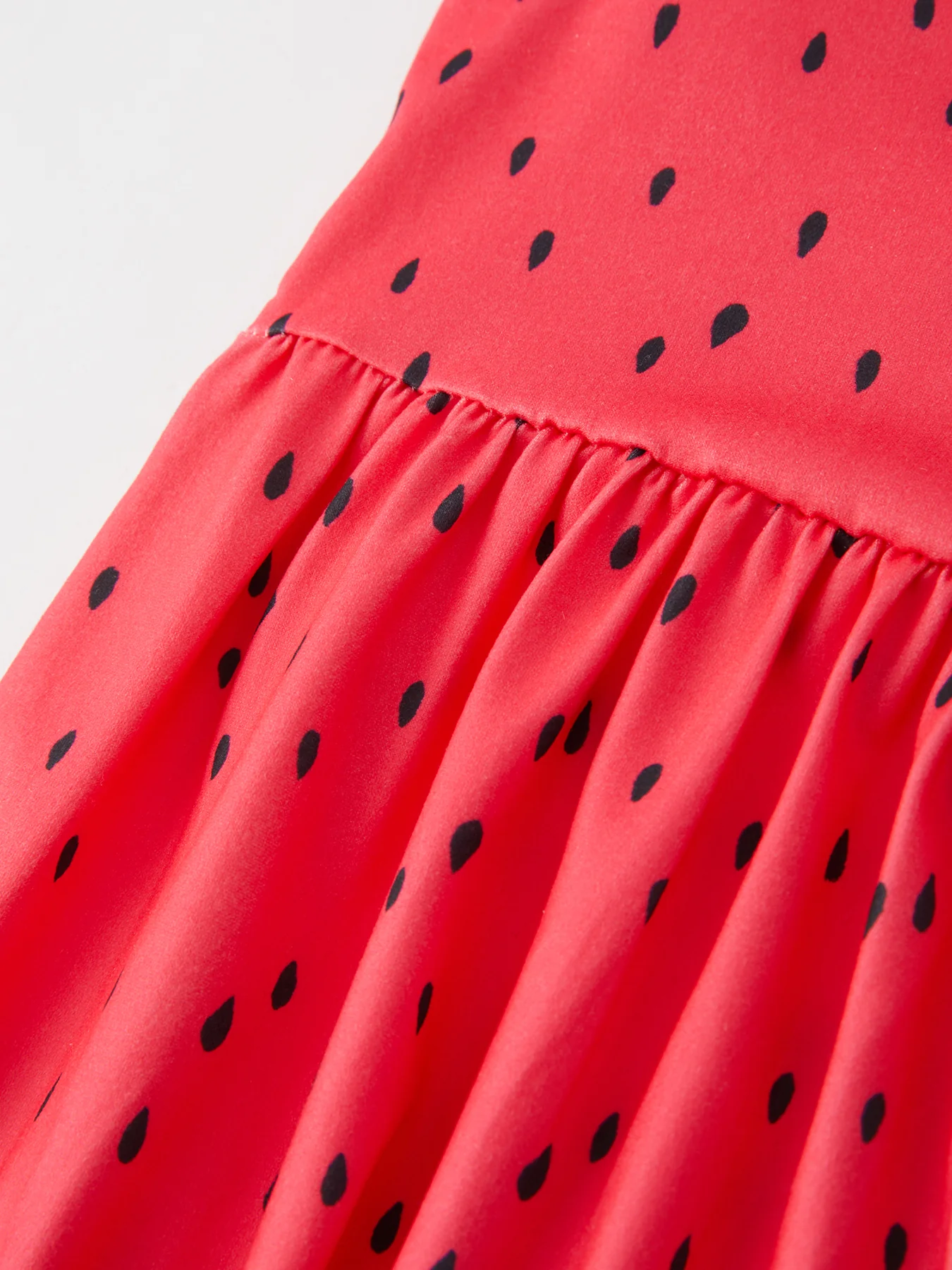 Girls Spring and Summer Watermelon Suspender Dress - Image 4