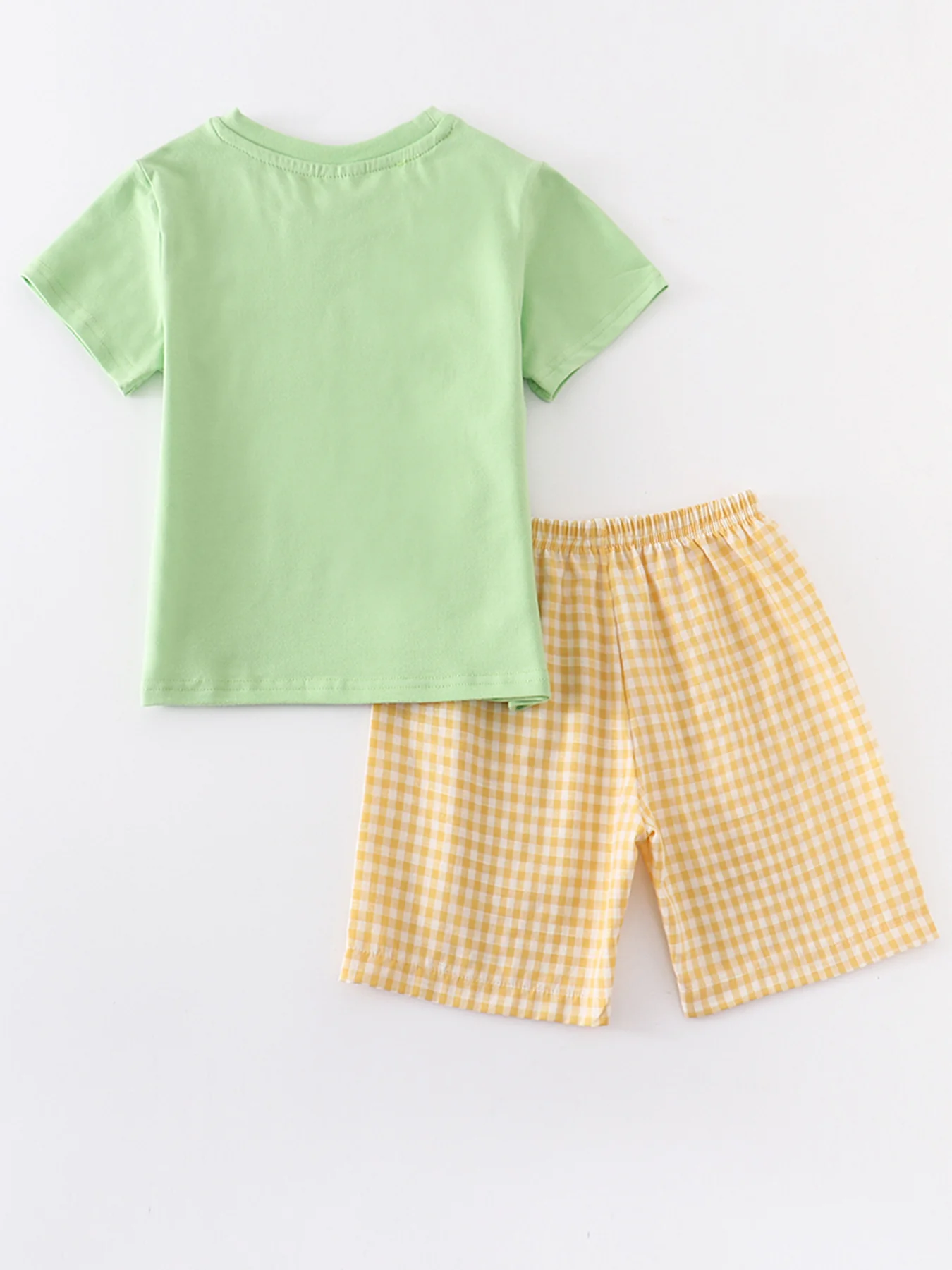 Green Chicken Applique Boy Set - Image 4