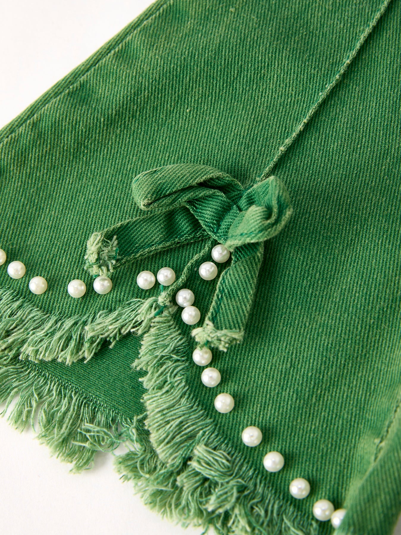 Green Flared Elastic Jeans - Image 4