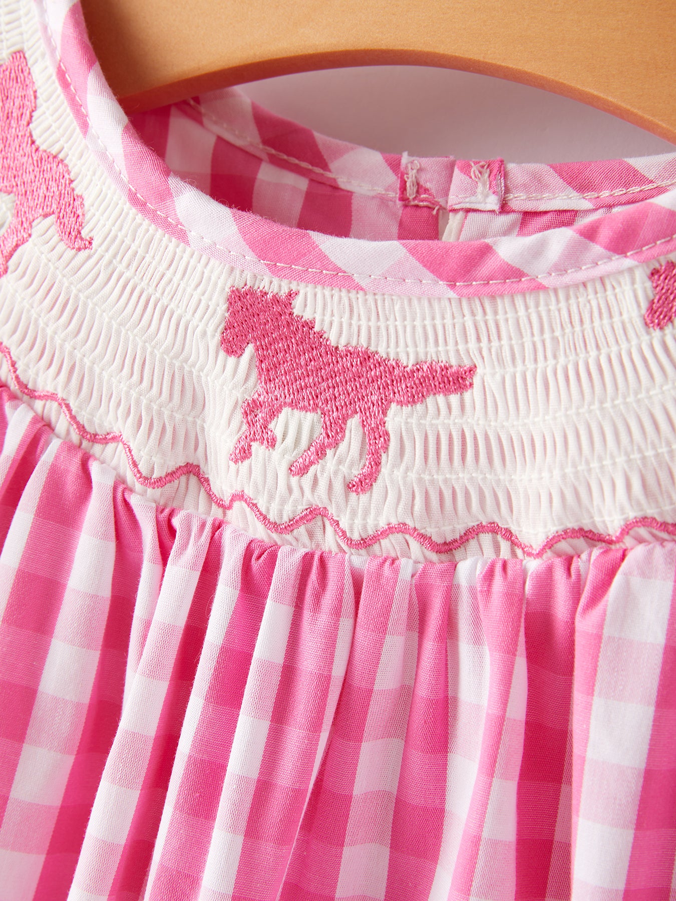 Horse Embroidery Smocking Dress - Image 2