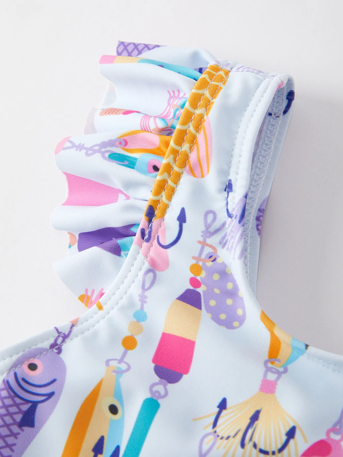 Fish Print Boutique Swimsuit - Image 10