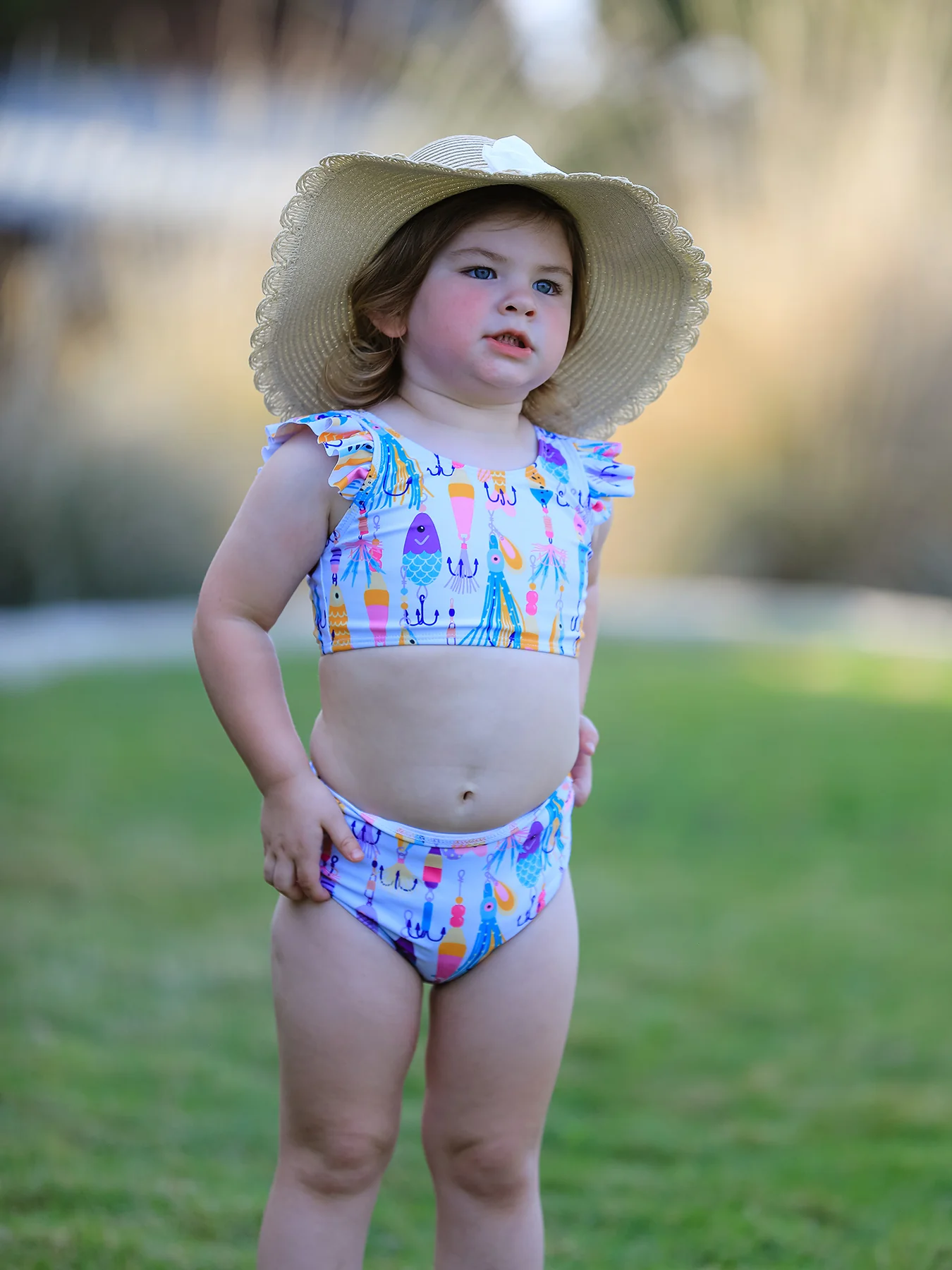 Fish Print Boutique Swimsuit - Image 3