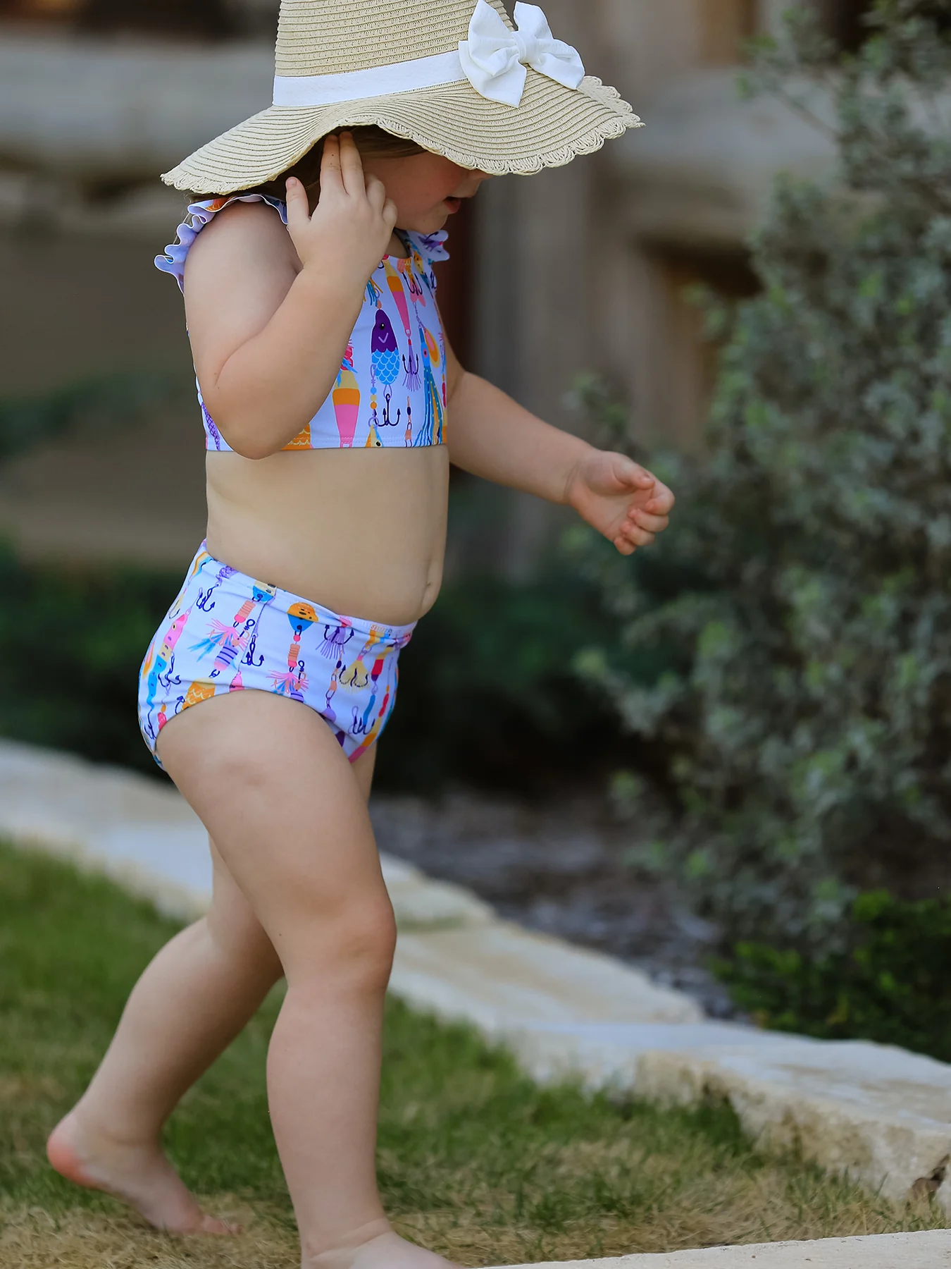 Fish Print Boutique Swimsuit - Image 6