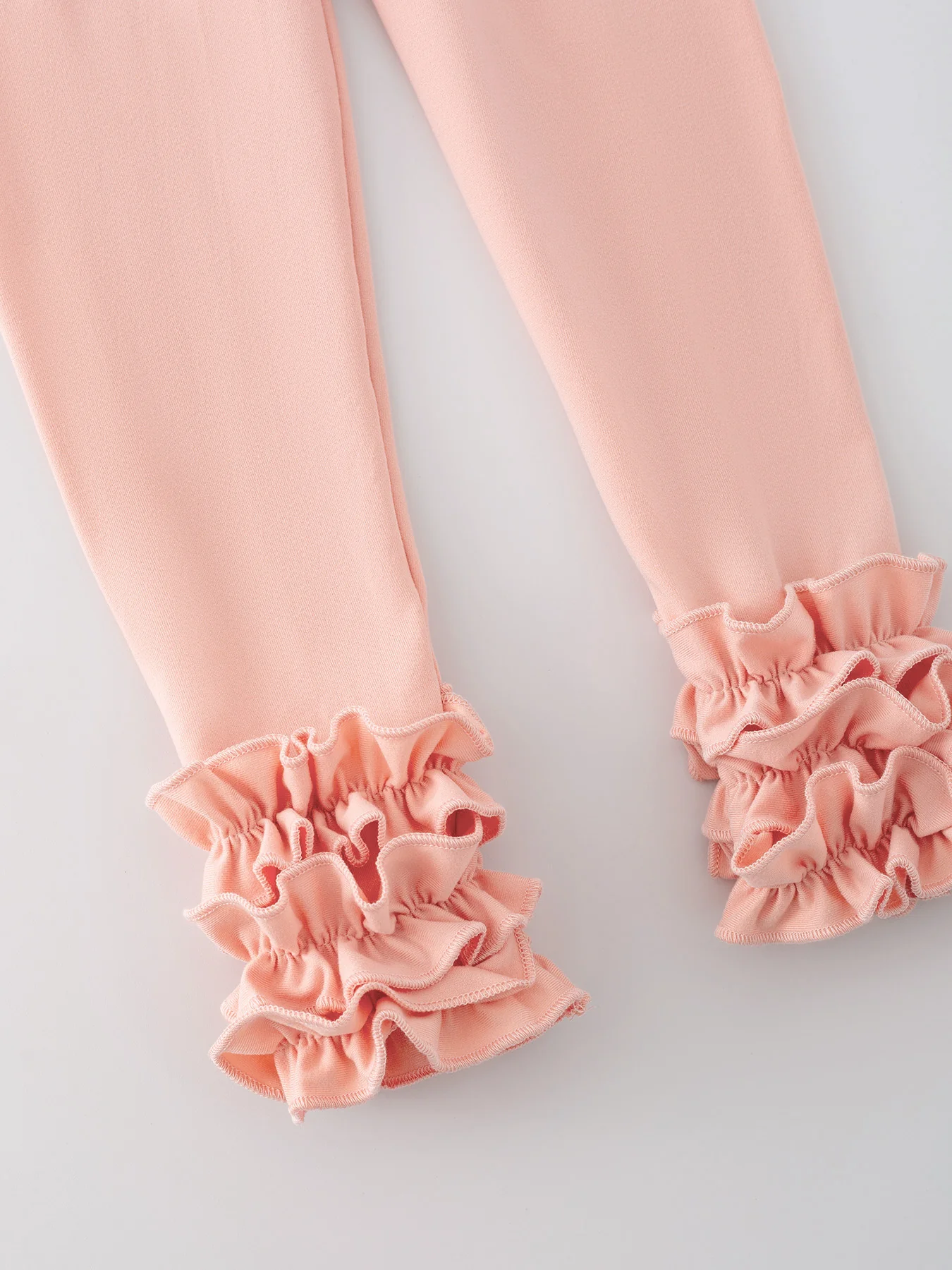 Milk Silk Ruffled Pale Pink Icing Legging - Image 2