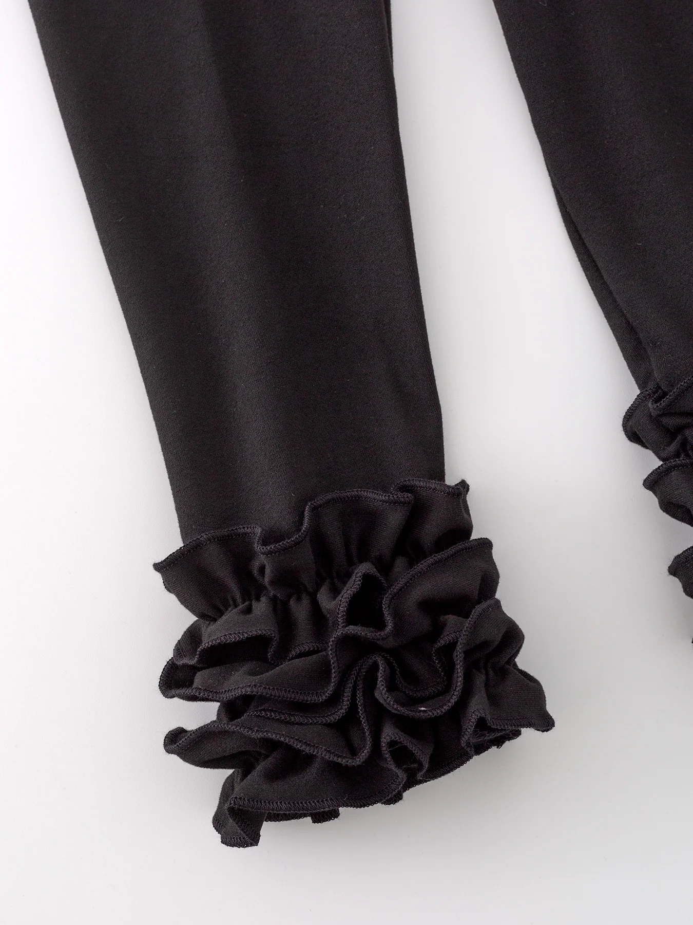 Milk Silk Ruffled Black Icing Legging - Image 4