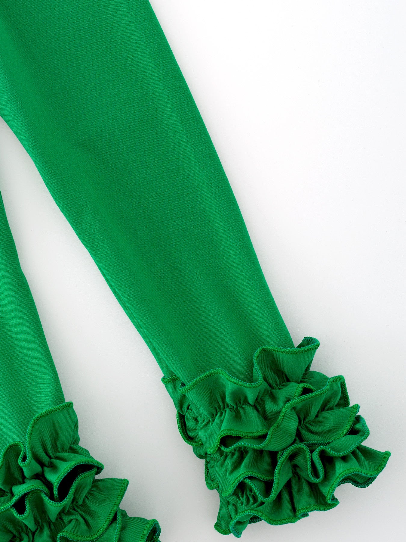 Green Milk Silk Ruffled Legging - Image 5