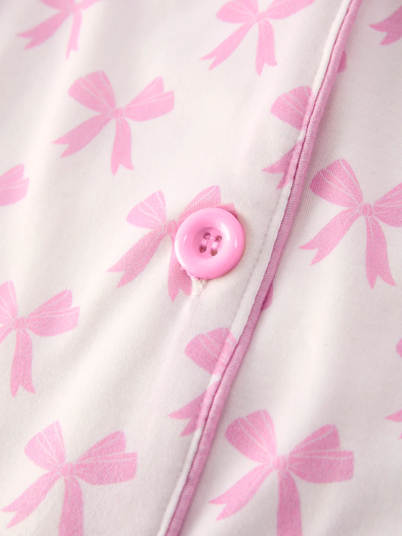 Mommy & Me Pink Bow Print Ruffle Pajama Set - Image 10