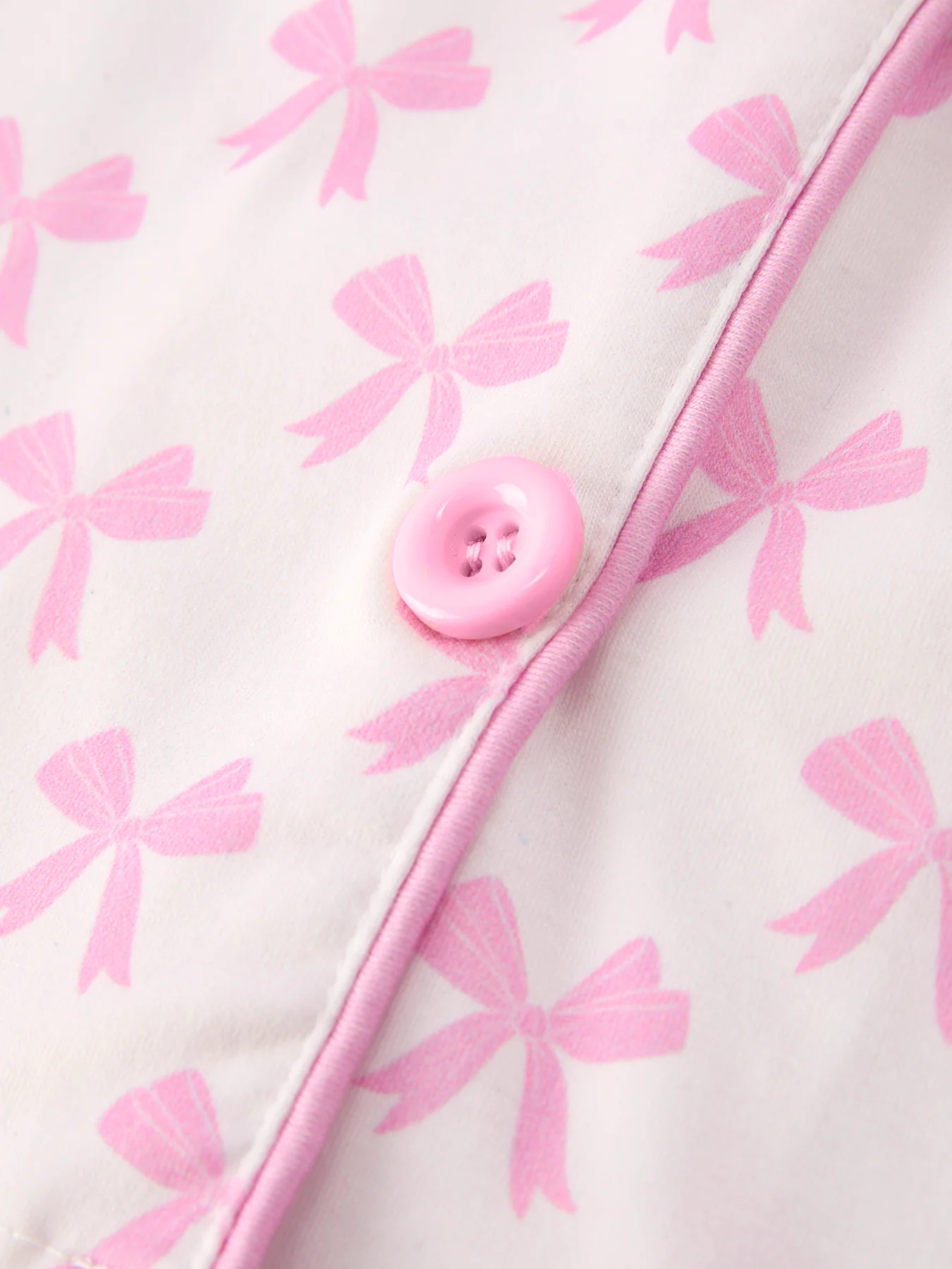 Mommy & Me Pink Bow Print Ruffle Pajama Set - Image 6