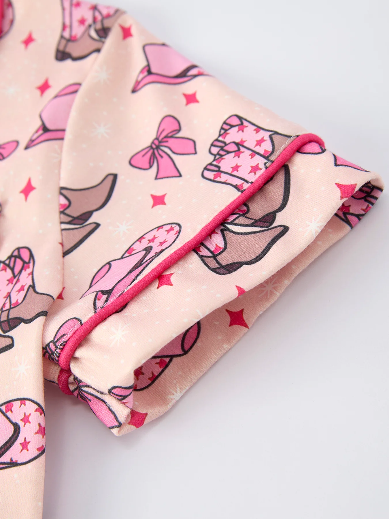 Mommy & Me Western Print Ruffle Pajama Set - Image 5