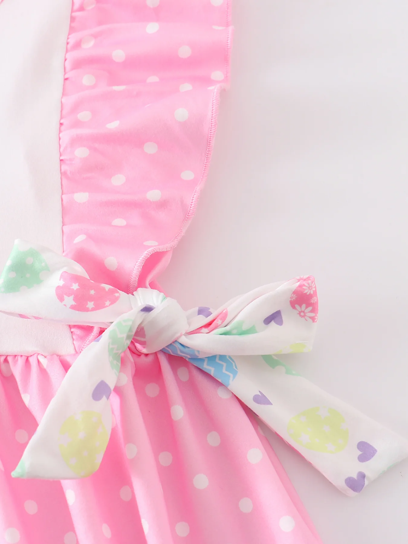 Pink Rabbit Ruffle Girl Dress - Image 4
