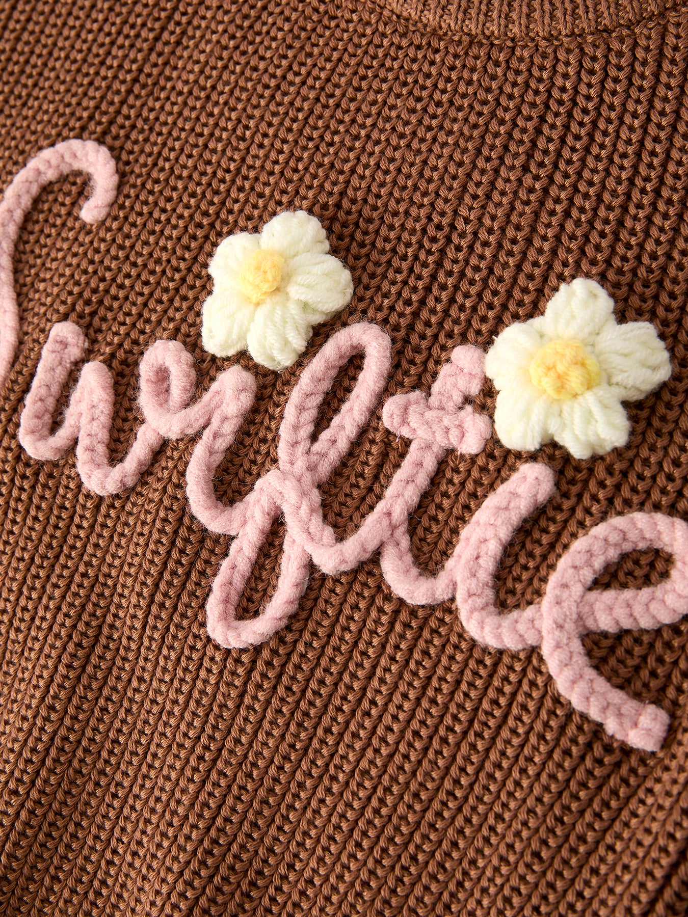 TS Girls Winter Chocolate Pullover Sweater - Image 4