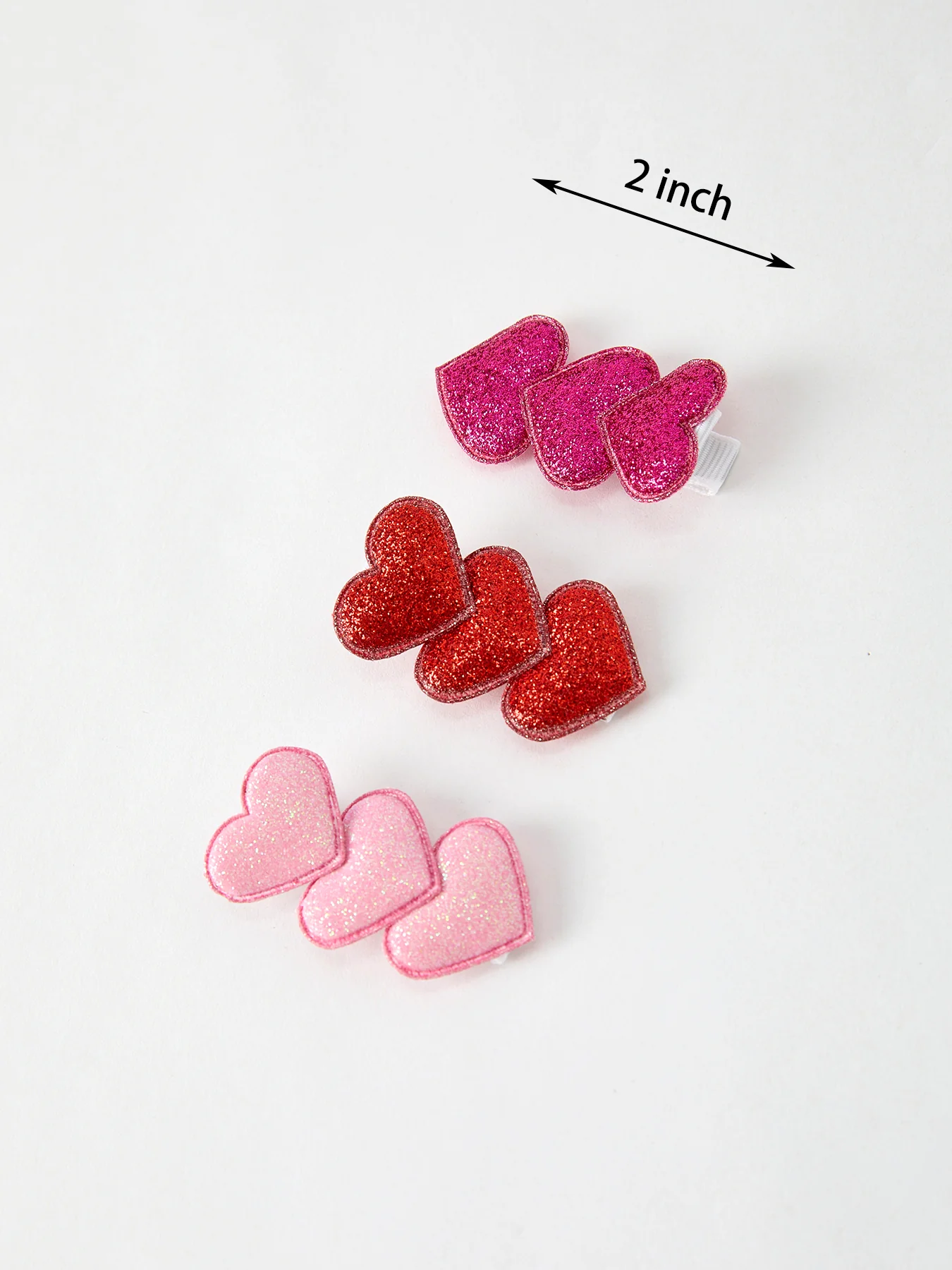 Winter Christmas Heart Girls Hairpin 2 Inch - Image 6